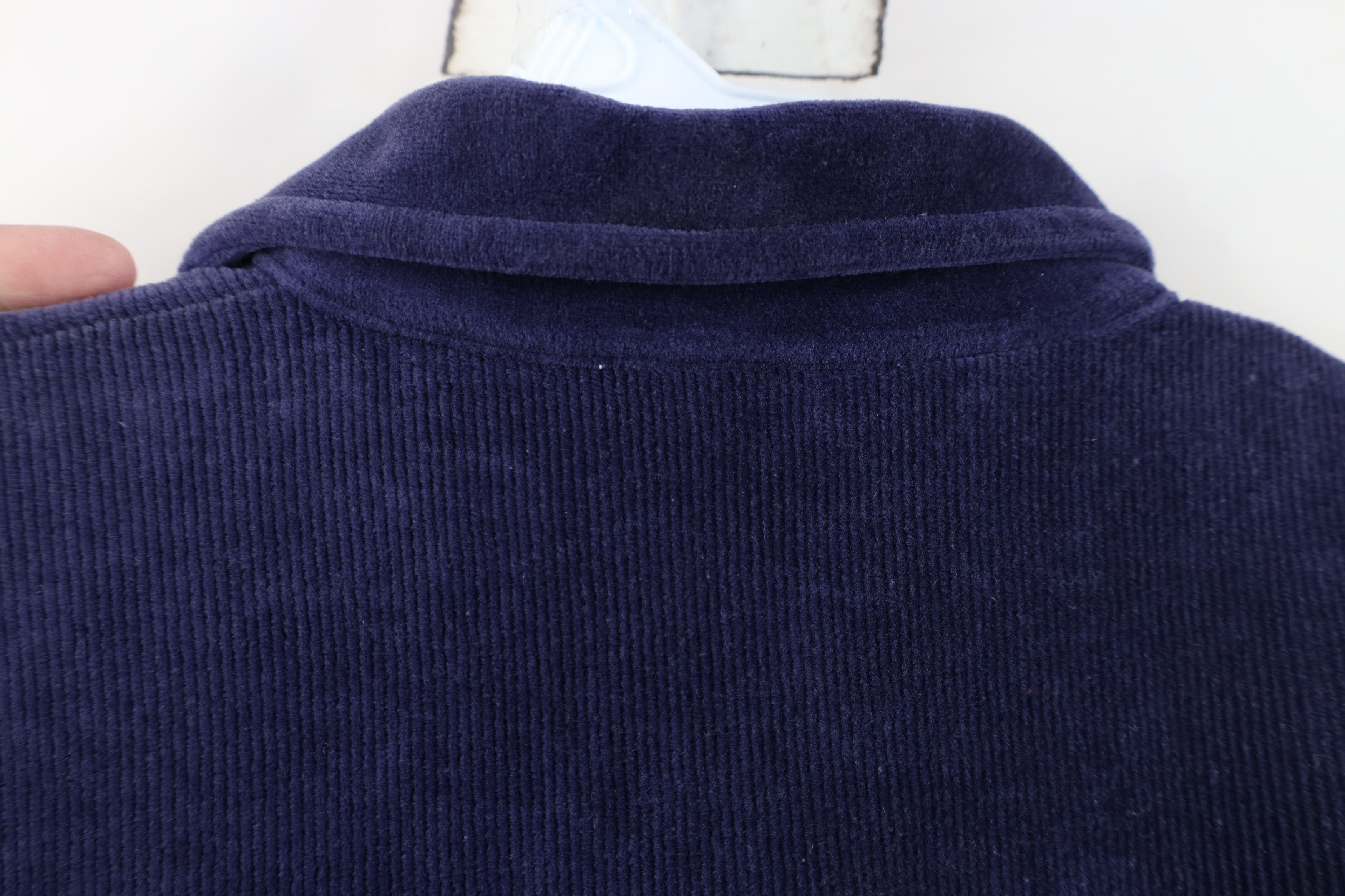 Vintage Vintage 70s Streetwear Velour Collared Pullover Sweater Size US S / EU 44-46 / 1 - 10 Thumbnail