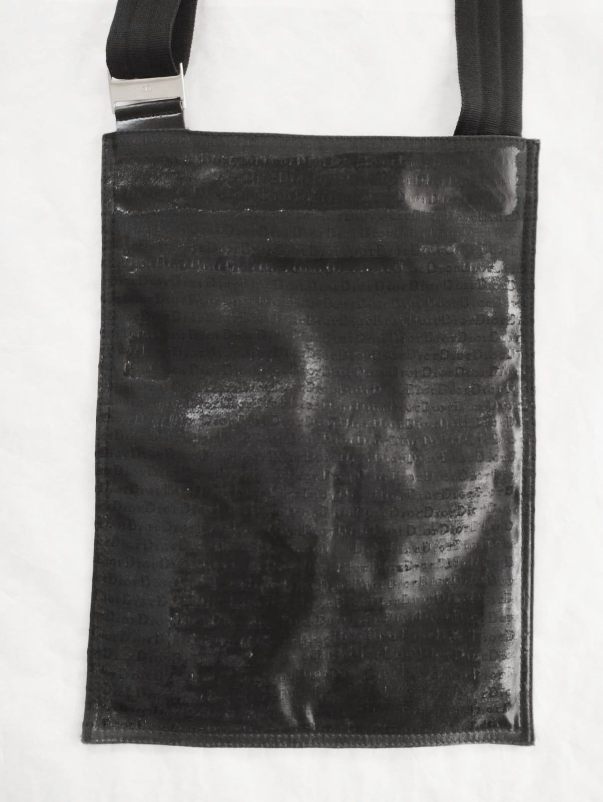 Dior × Hedi Slimane Dior Homme FW03 "Luster" Waxed Monogram Canvas Crossbody Bag Size ONE SIZE - 5 Thumbnail