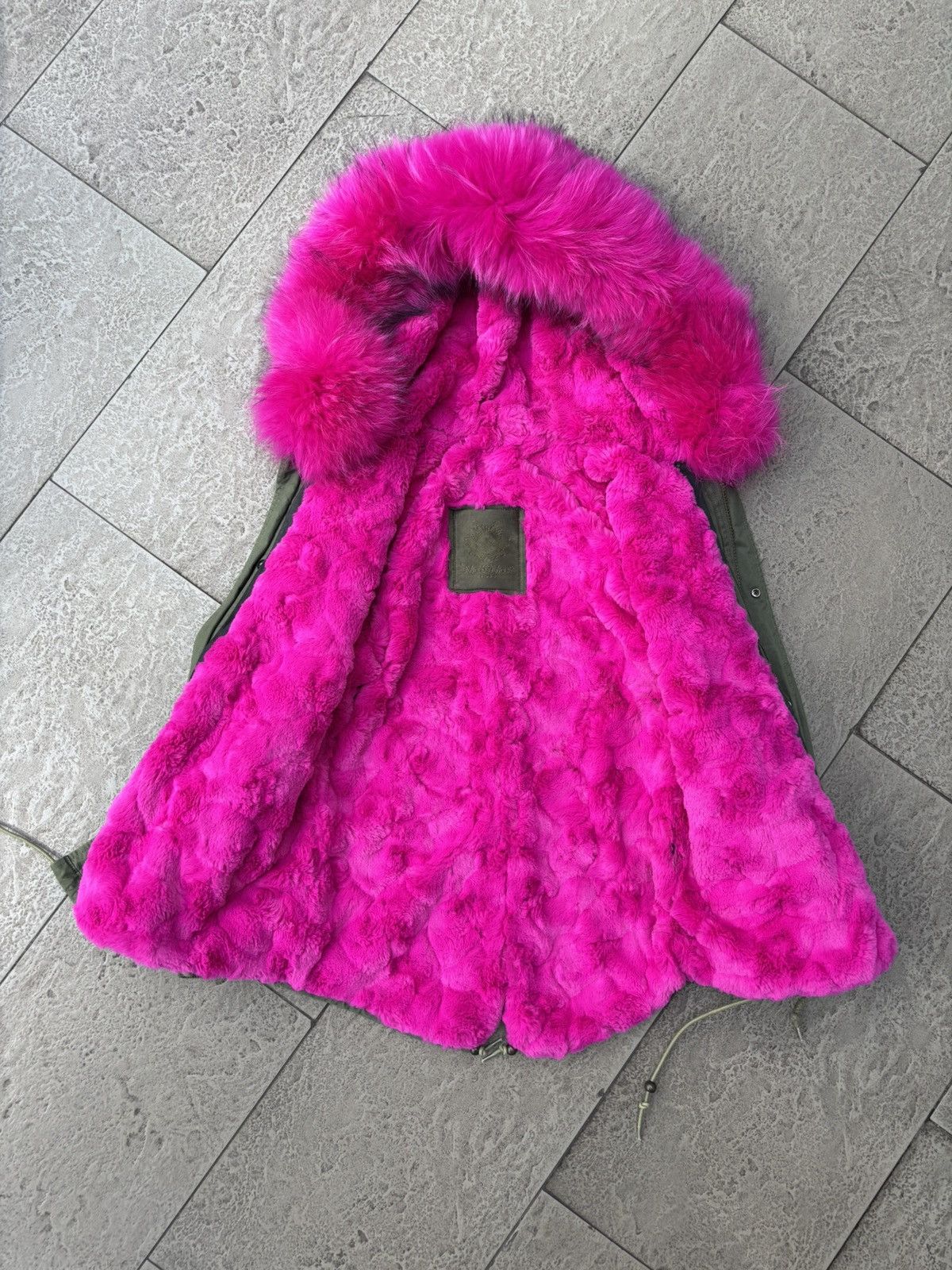 MR & MRS ITALY Fox Fur Hooded Bomber Jacket Size US S / EU 44-46 / 1 - 5 Thumbnail