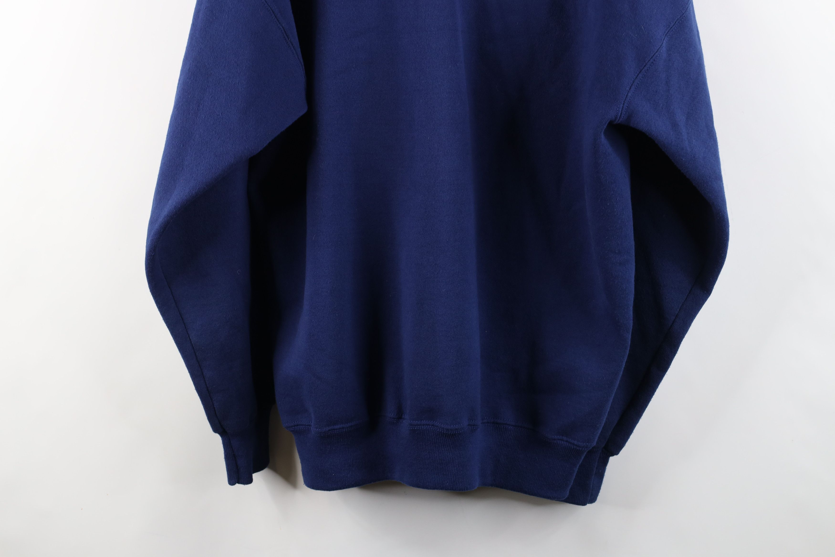 Vintage Vintage 90s Streetwear Heavyweight Full Zip Hoodie Blue USA Size US XL / EU 56 / 4 - 12 Thumbnail