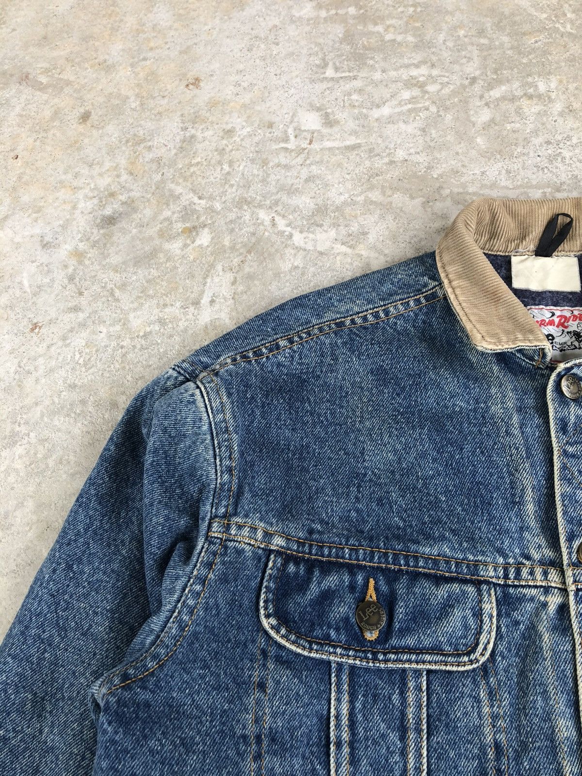 Lee Vintage Lee Storm Rider Blanket Lined Denim Jacket Baggy Size US L / EU 52-54 / 3 - 10 Thumbnail