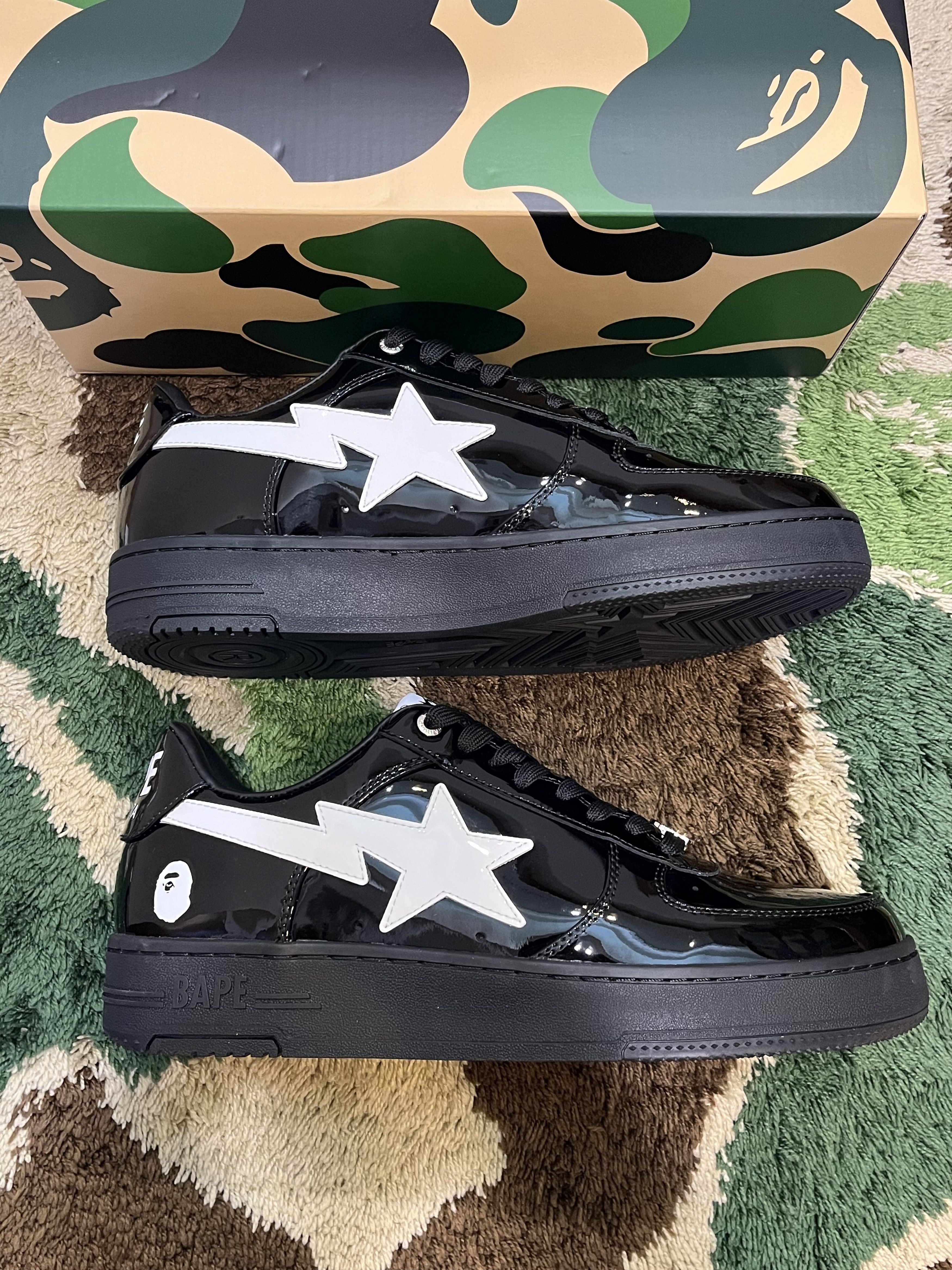 Bape BAPE PATENT LEATHER BAPE STA BLACK Size US 11 / EU 44 - 5 Thumbnail