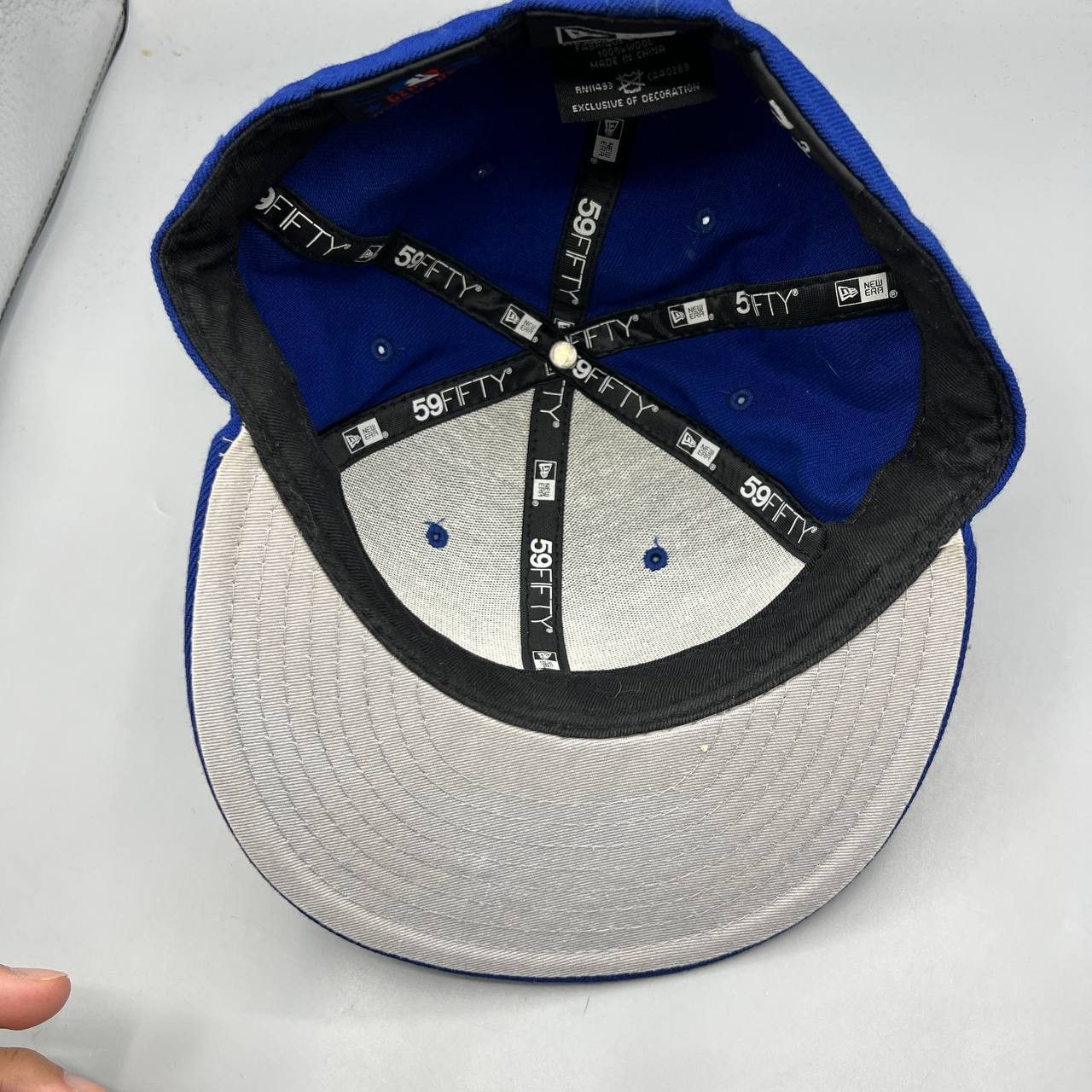 New Era New York Mets Hat Men 7 3/8 Embroidered MLB Fitted Cap Size ONE SIZE - 2 Thumbnail
