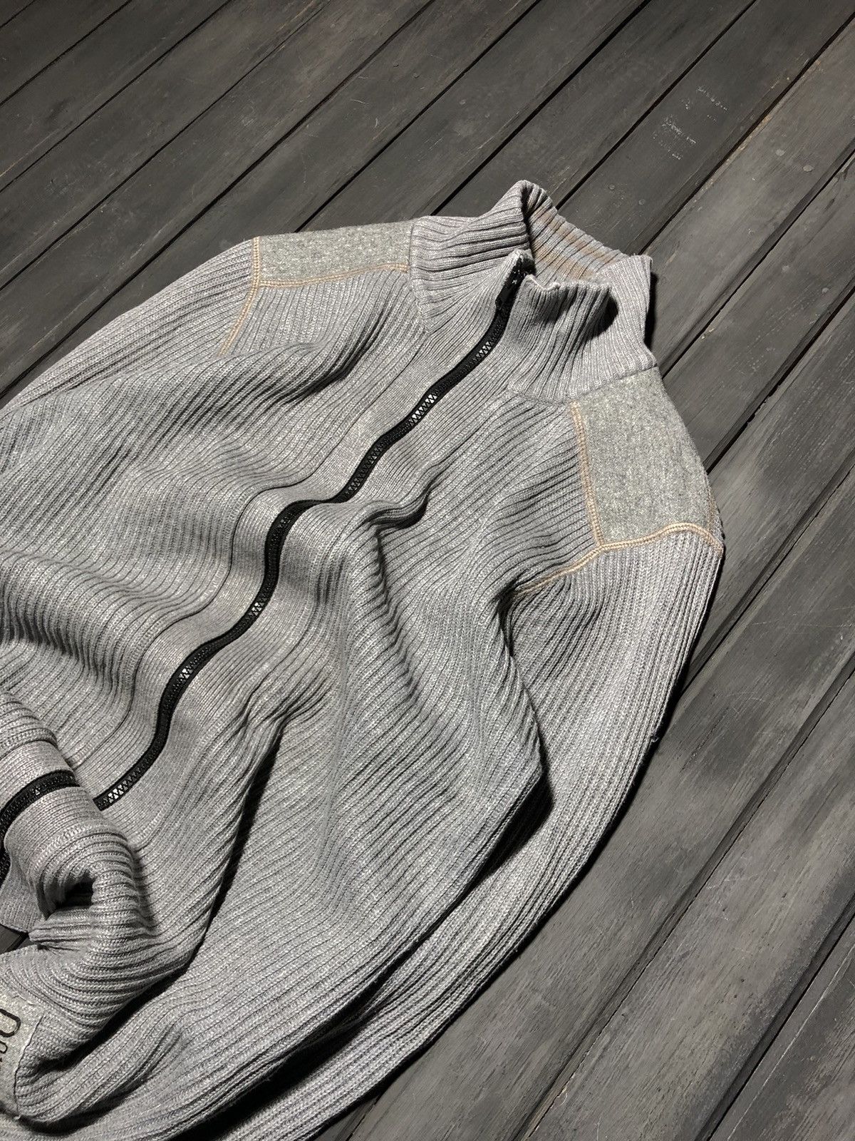 Hysteric Glamour × Japanese Brand × Junya Watanabe CRAZY Avant Garde Hysteric Glamour Vibe Washed Zip Hoodie Size US M / EU 48-50 / 2 - 2 Thumbnail