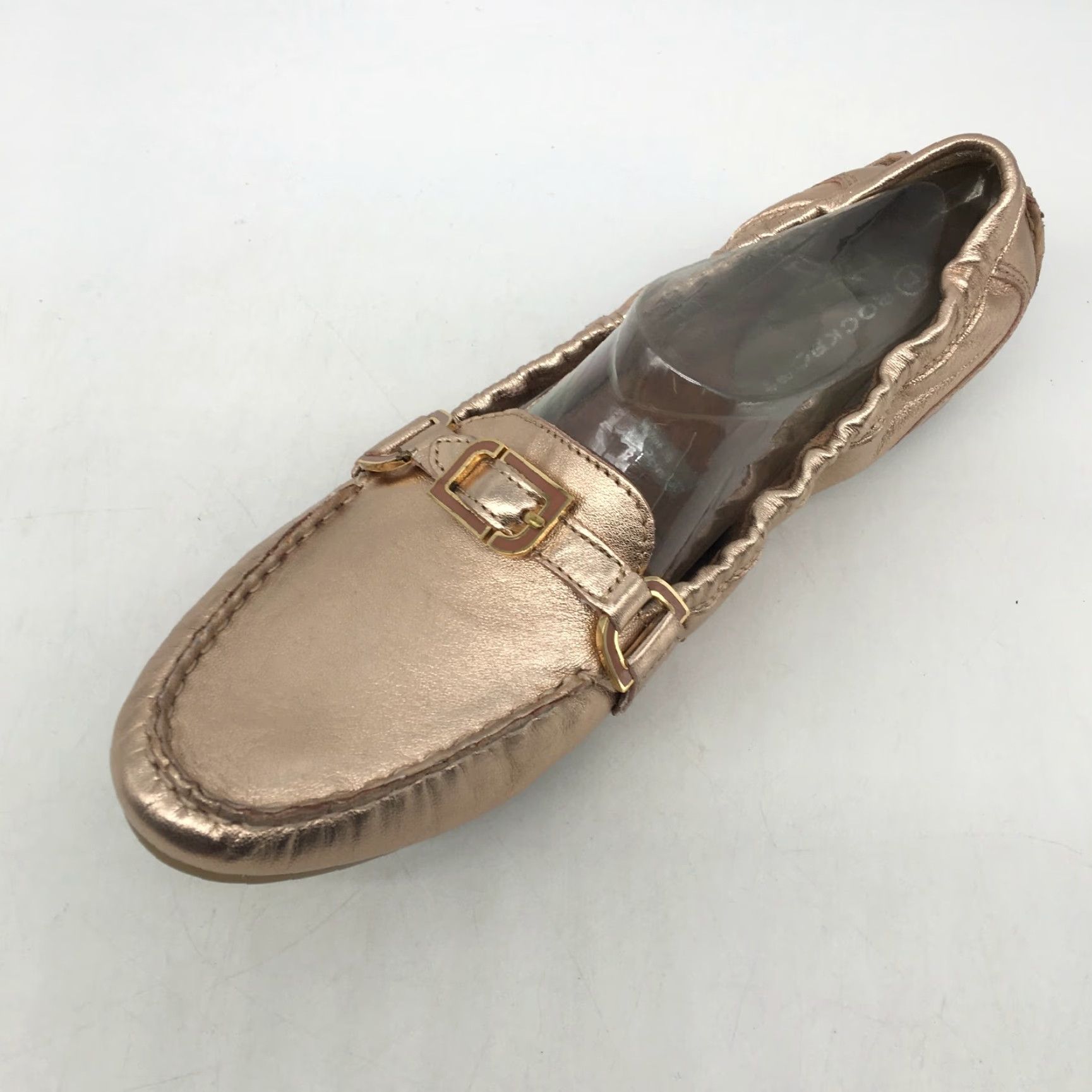 Rockport Rockport Womens Slip-On Flats Demisa Enamel Keeper V73351 Pale Rose Metallic Size 9.5 Casual Size US 9.5 / IT 39.5 - 2 Thumbnail