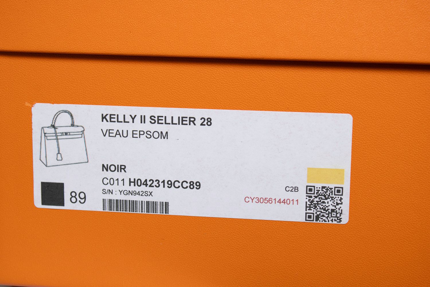 Hermes Hermes, sac Kelly II sellier 28 epsom 89 black Size ONE SIZE - 19 Thumbnail