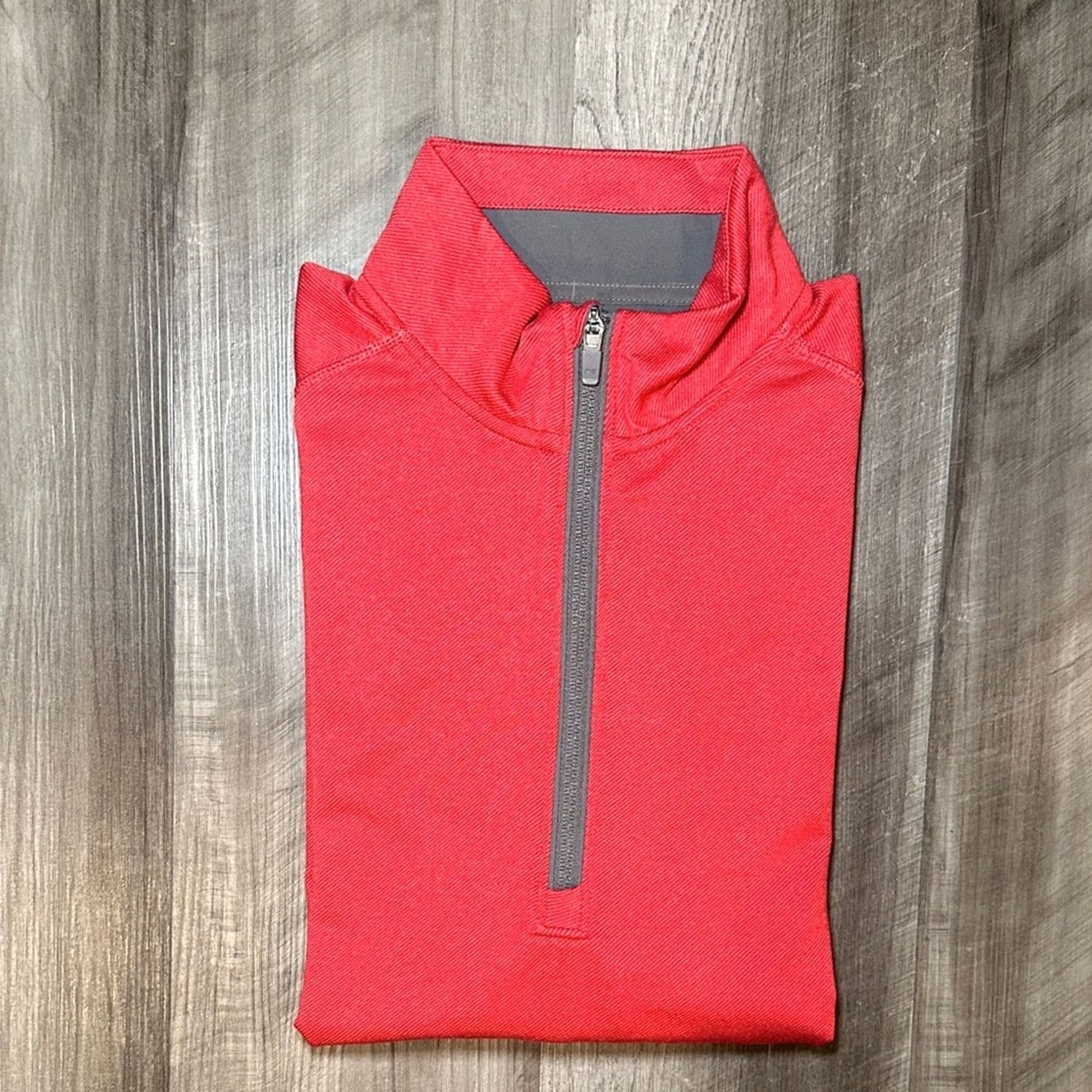 Vineyard Vines Vineyard Vines Performance Sankaty Red Quarter Zip Pullover Sweatshirt - Medium Mens Size US M / EU 48-50 / 2 - 2 Thumbnail