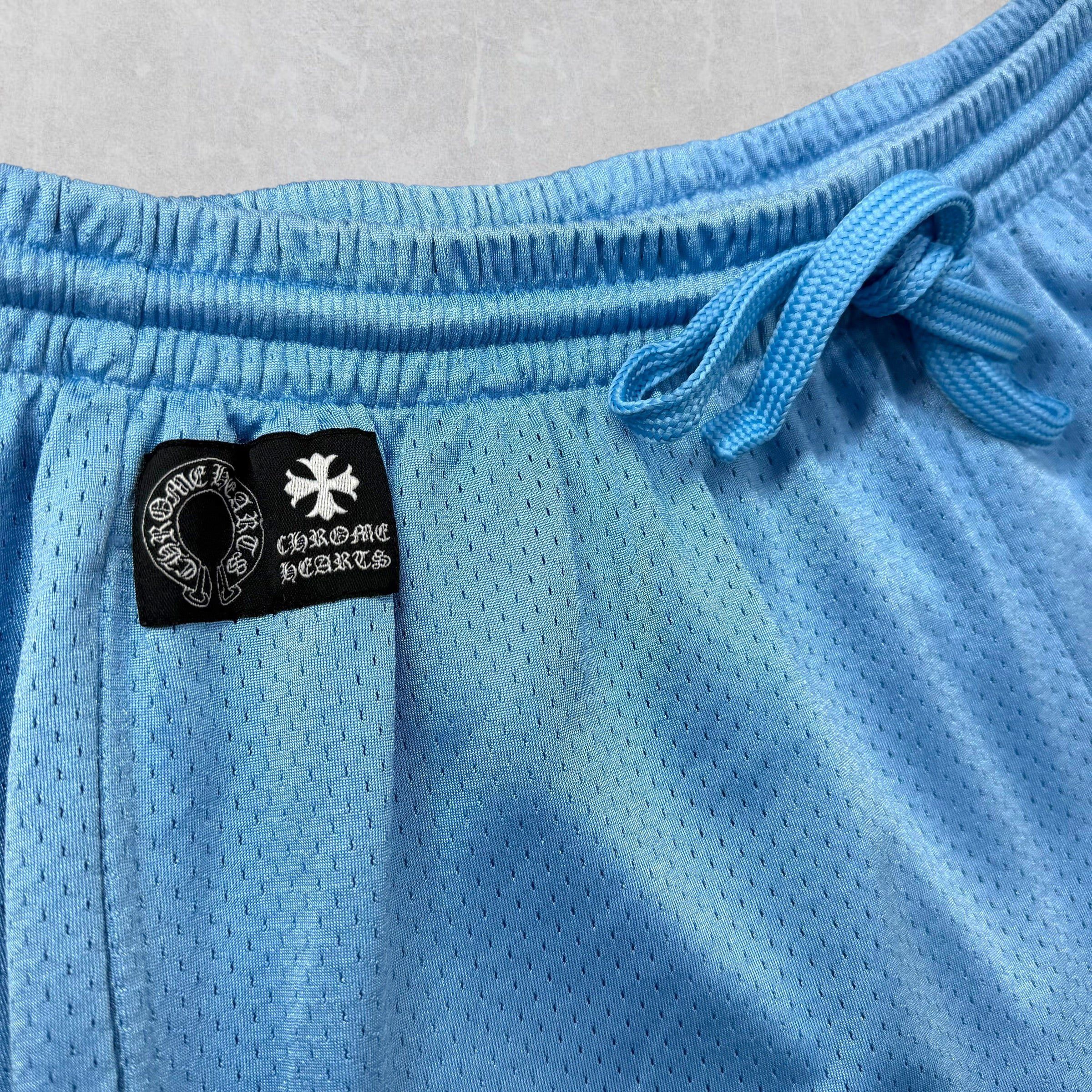 Chrome Hearts Chrome Hearts Blue Mesh Warm Up Shorts XXL Size US 26 / EU 42 - 3 Thumbnail