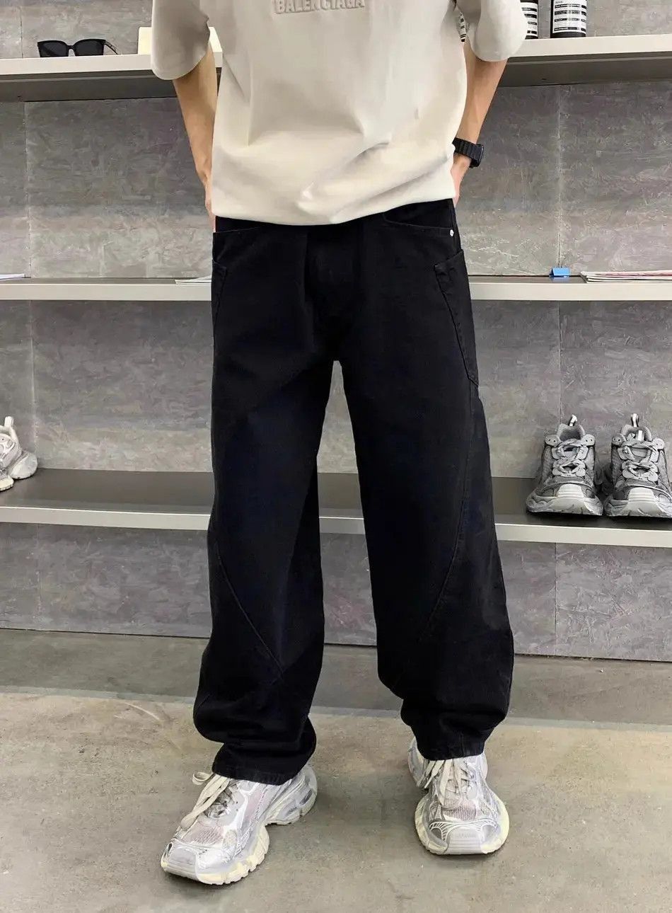 Japanese Brand Wide leg loose washed jeans Size US 32 / EU 48 - 5 Thumbnail