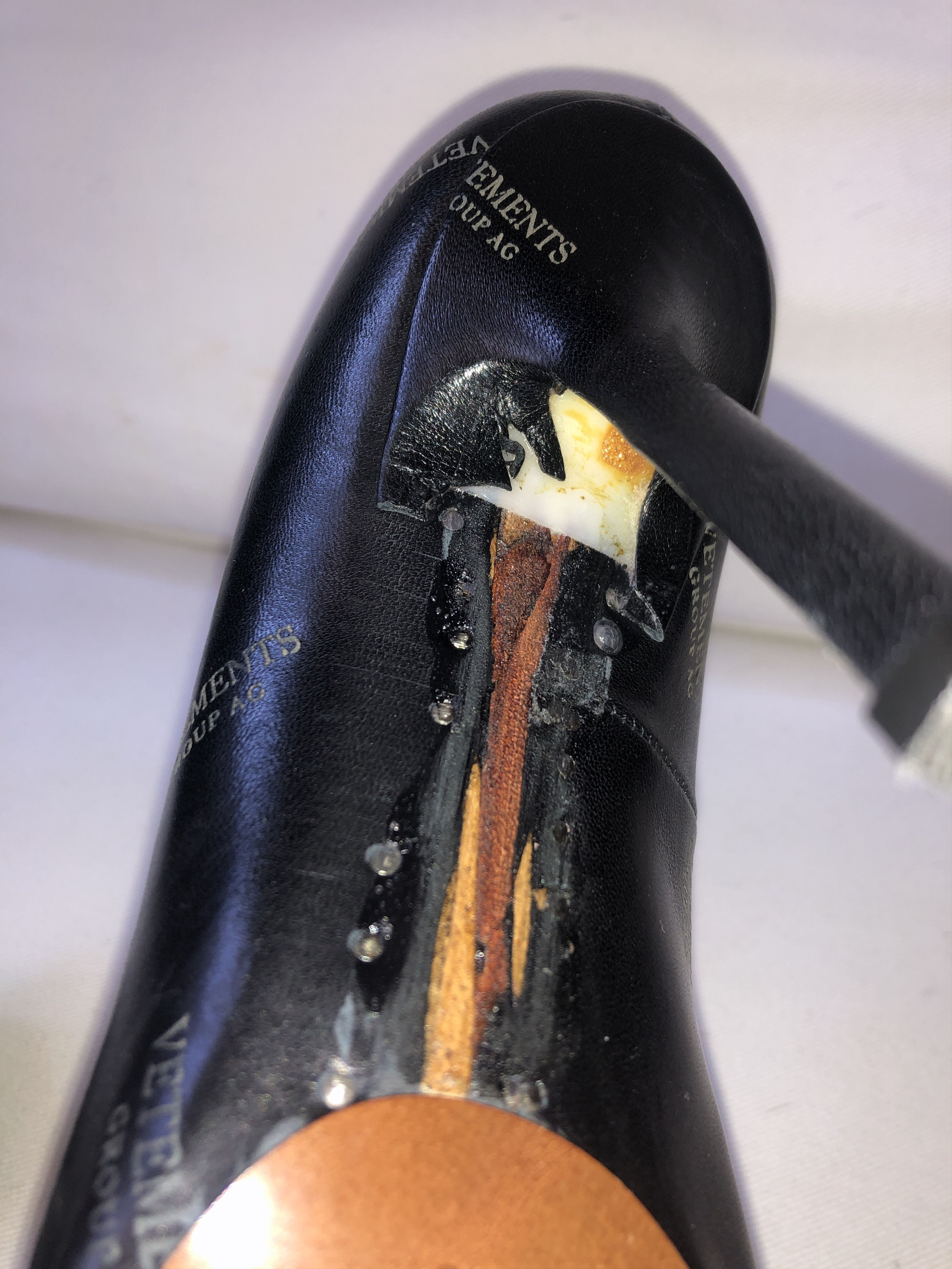 Vetements Black Leather Pumps with "Snatched" Shoe Sole Size US 9 / IT 39 - 6 Thumbnail