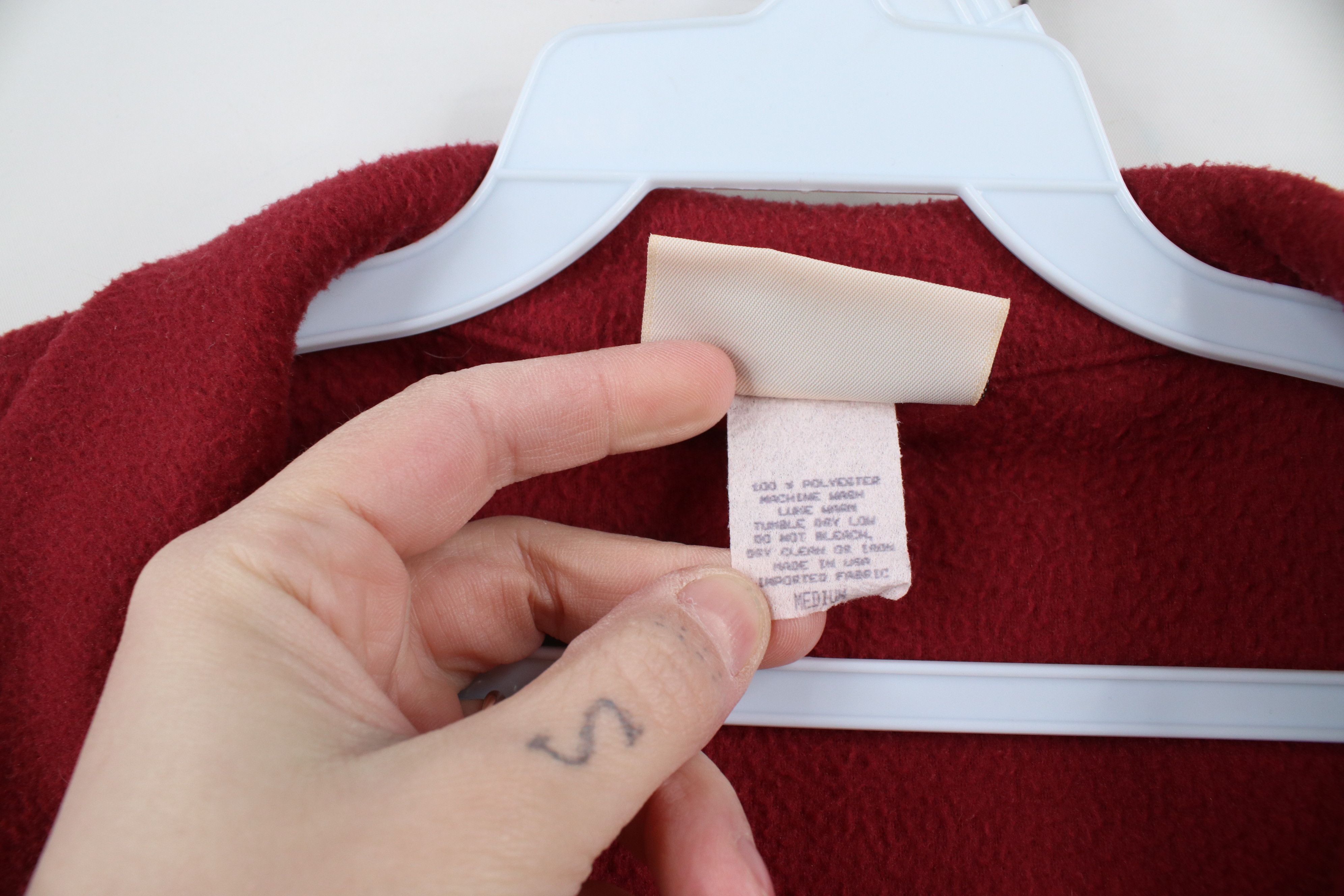 Vintage Vintage 80s 90s Nashbar Cycling Fleece Sweater Red USA Size US M / EU 48-50 / 2 - 5 Thumbnail