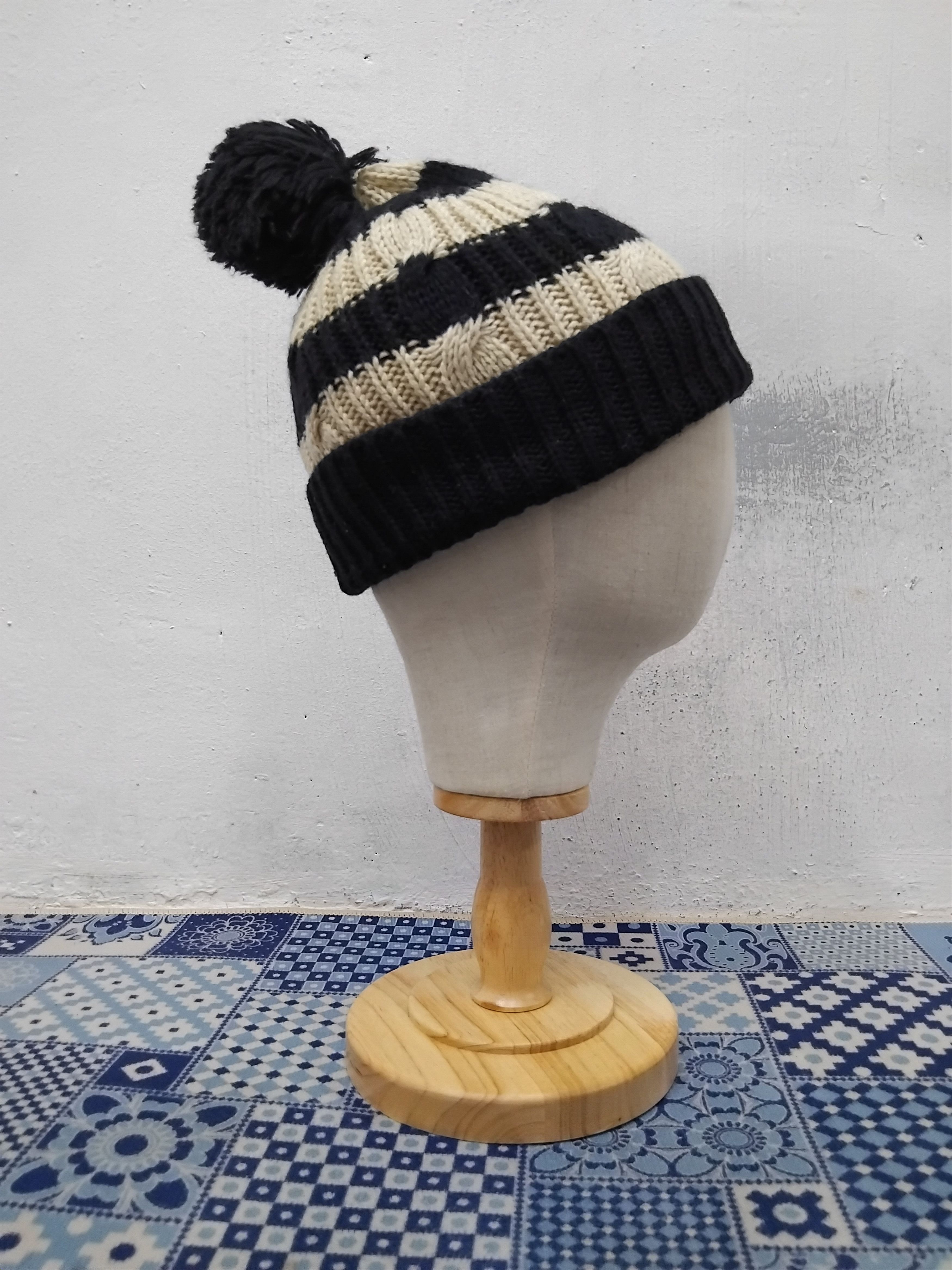 Japanese Brand 💥Any Fam stripe beanie hat Size ONE SIZE - 6 Thumbnail