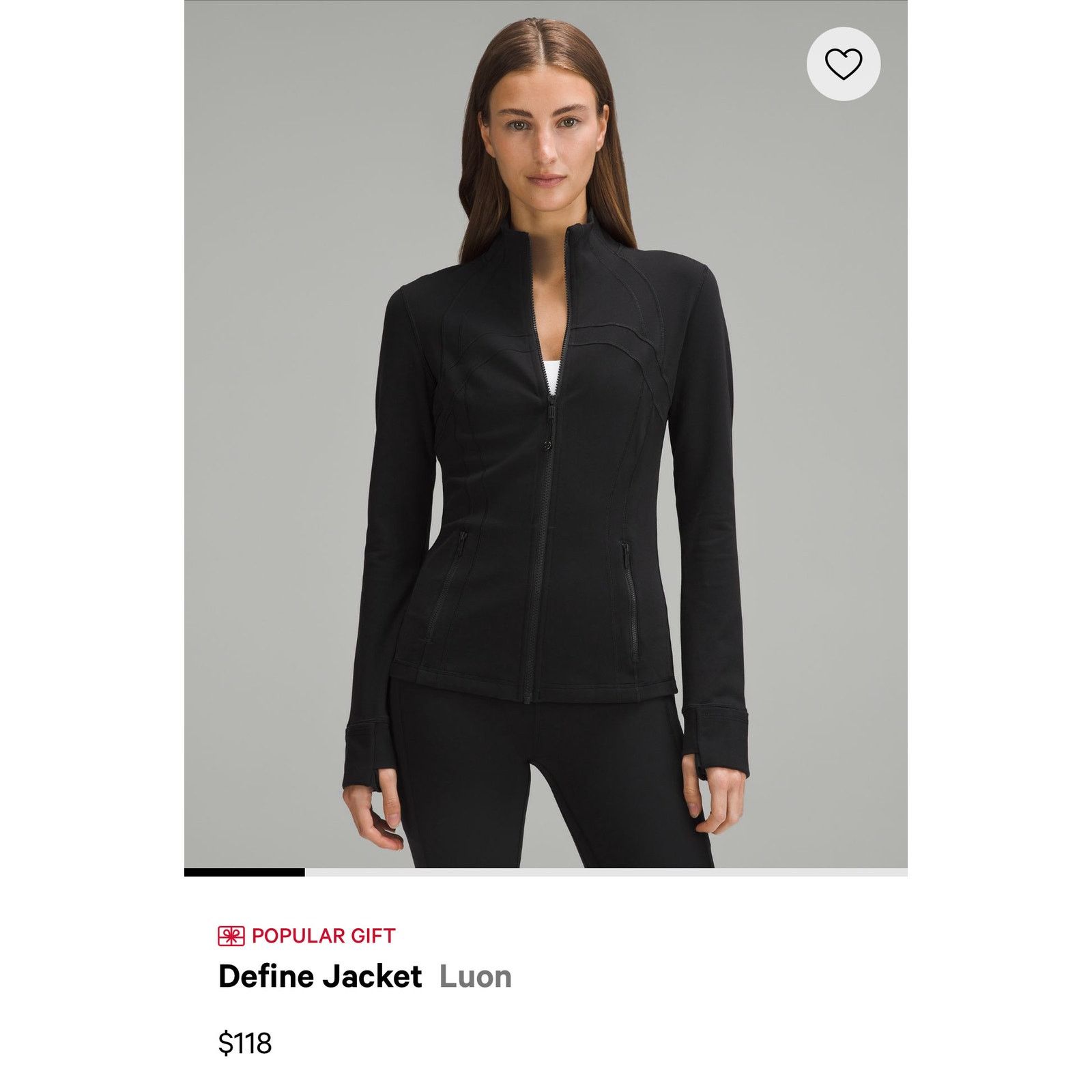Lululemon define jacket size 2024 US 14
