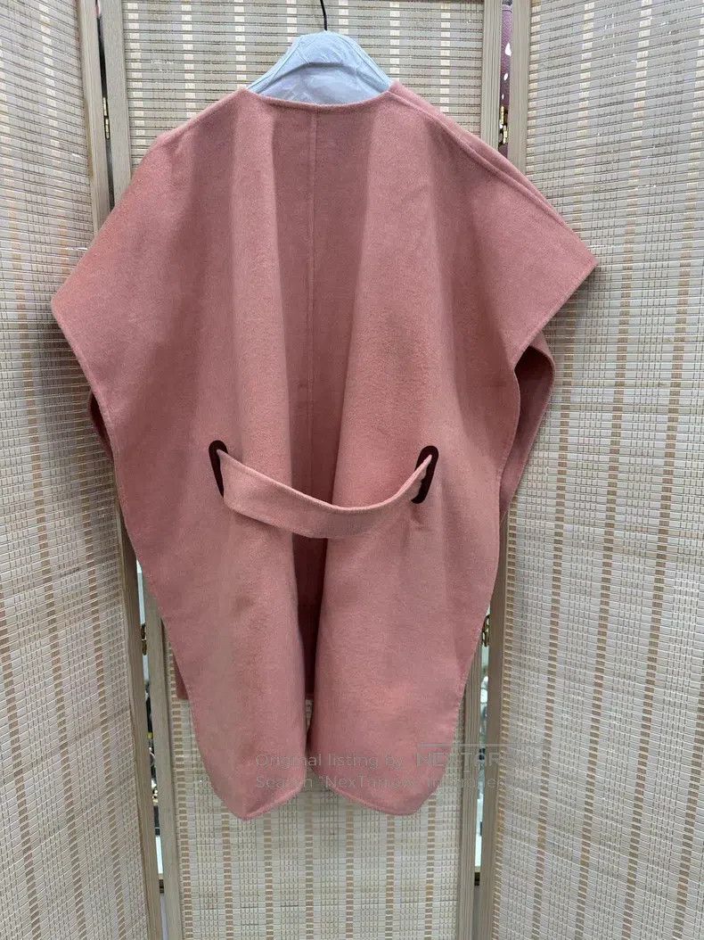 Hermes Hermes Pink Cashmere Cloak Jacket Size XXS / US 00 / IT 34 - 2 Thumbnail