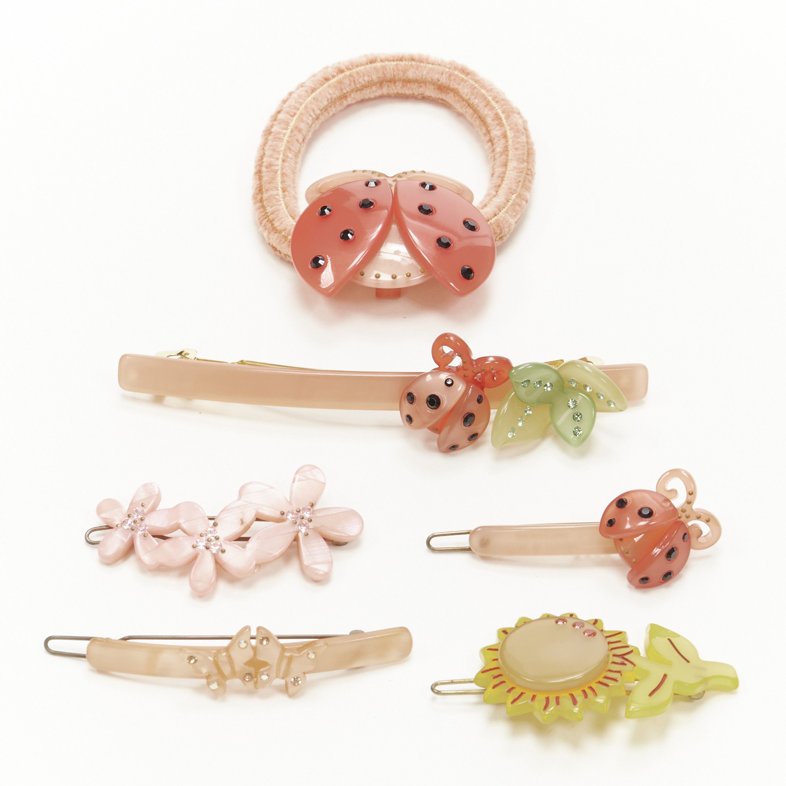 Other CHIC & MODE Alexandre Zouari orange butterfly beetles flower hair clip tie X6 Size ONE SIZE - 1 Thumbnail
