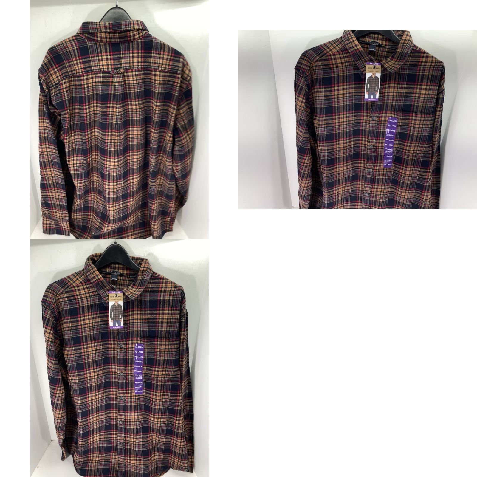Eddie Bauer VINTAGE Eddie Bauer Flannel Shirt Men 2XL Plaid Long Sleeve Button Casual NWT Size US XXL / EU 58 / 5 - 9 Thumbnail