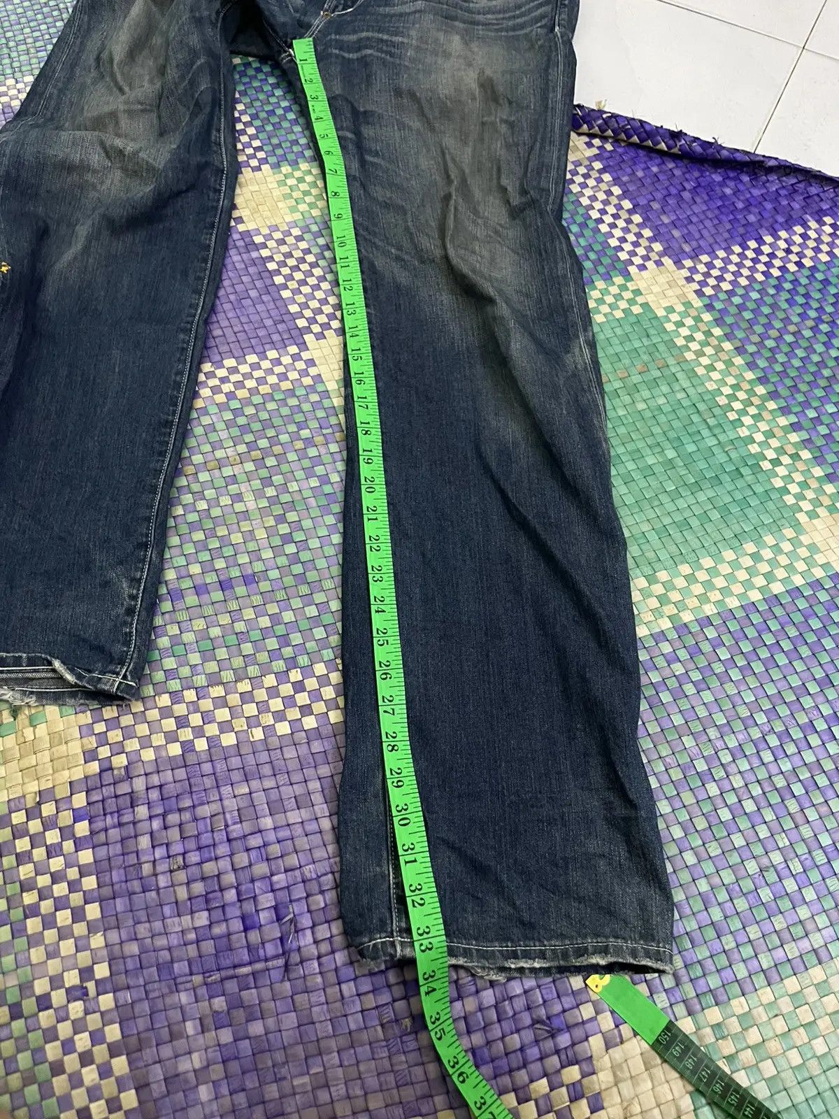 Uniqlo Uniqlo Buckle Back Denim Size US 33 - 4 Thumbnail