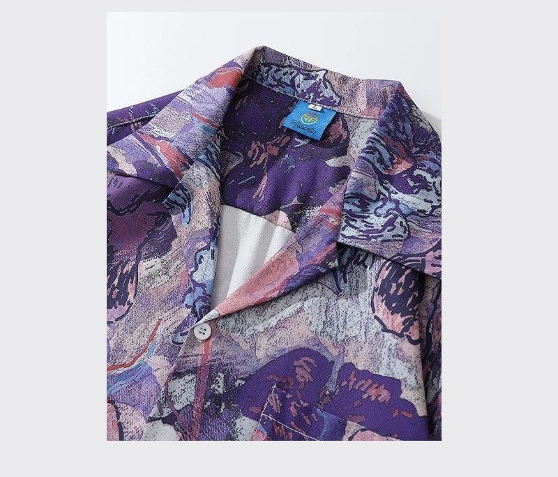 Other Graffiti Oil Painting Button Up Shirt Size US M / EU 48-50 / 2 - 2 Thumbnail