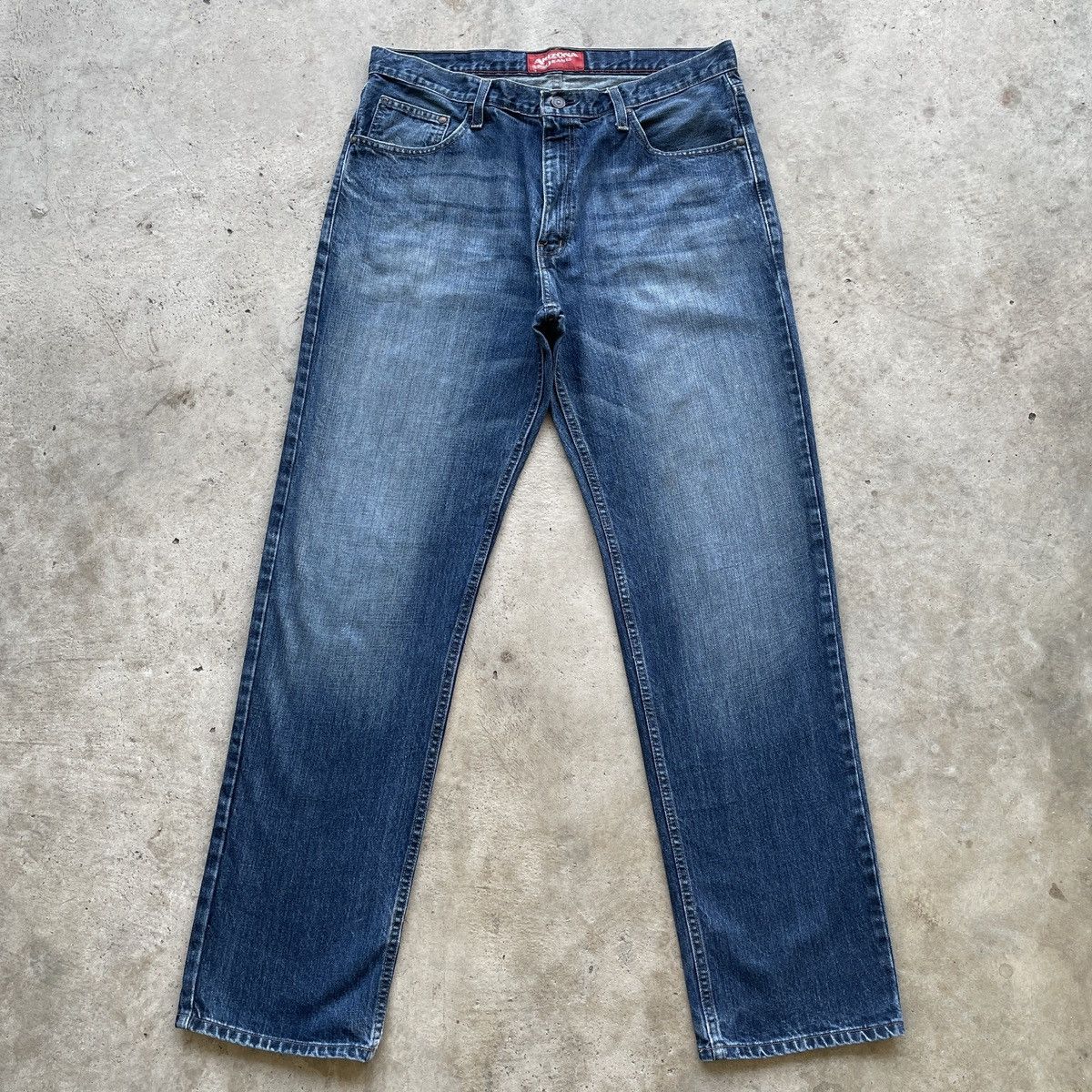 Arizona Jean Co. Vintage Arizona Jeans Faded Denim Jeans Pants W36x34.5 Size US 36 / EU 52 - 1 Thumbnail