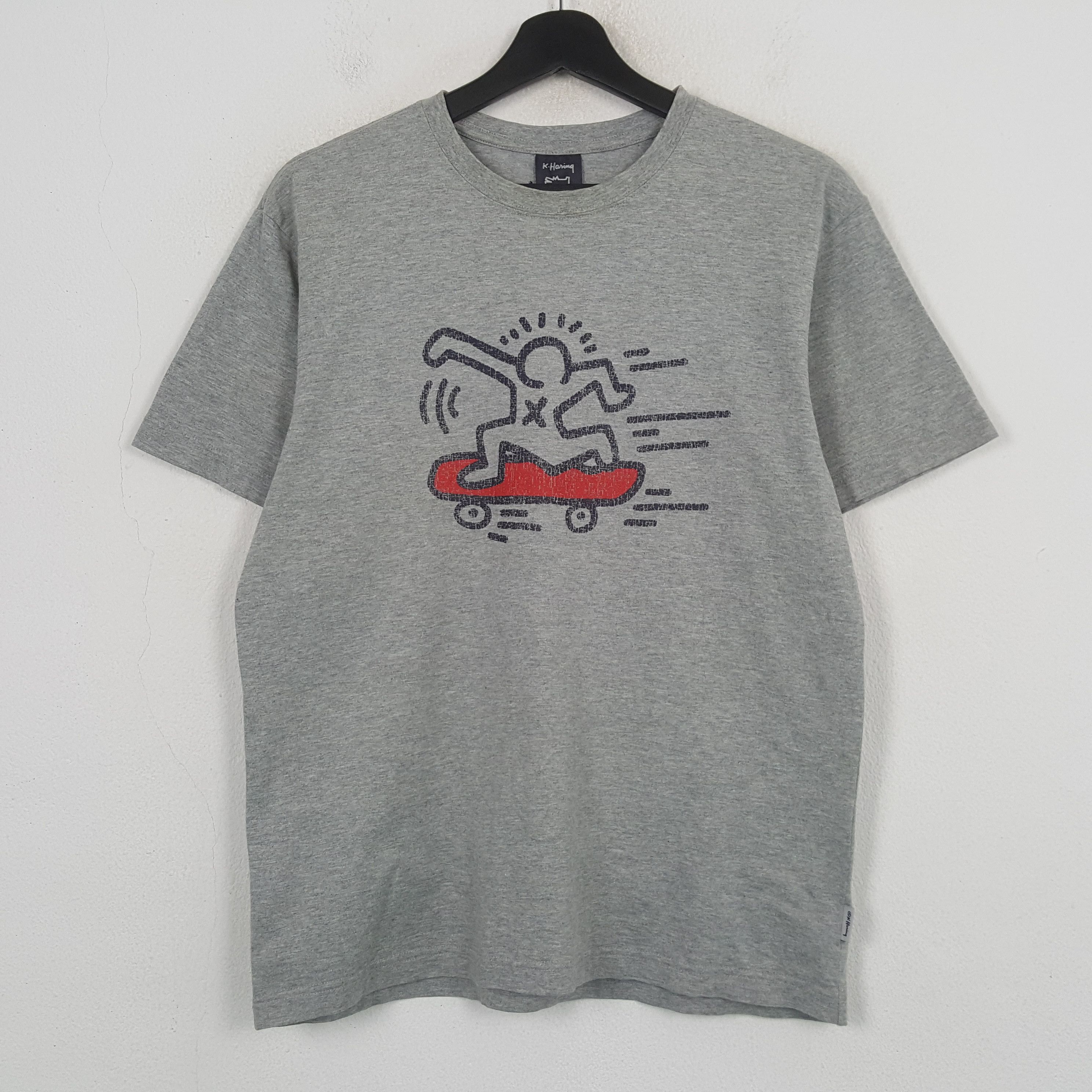 Keith Haring Keith Haring Skateboard Design Tshirt C299N69 Size US M / EU 48-50 / 2 - 1 Thumbnail