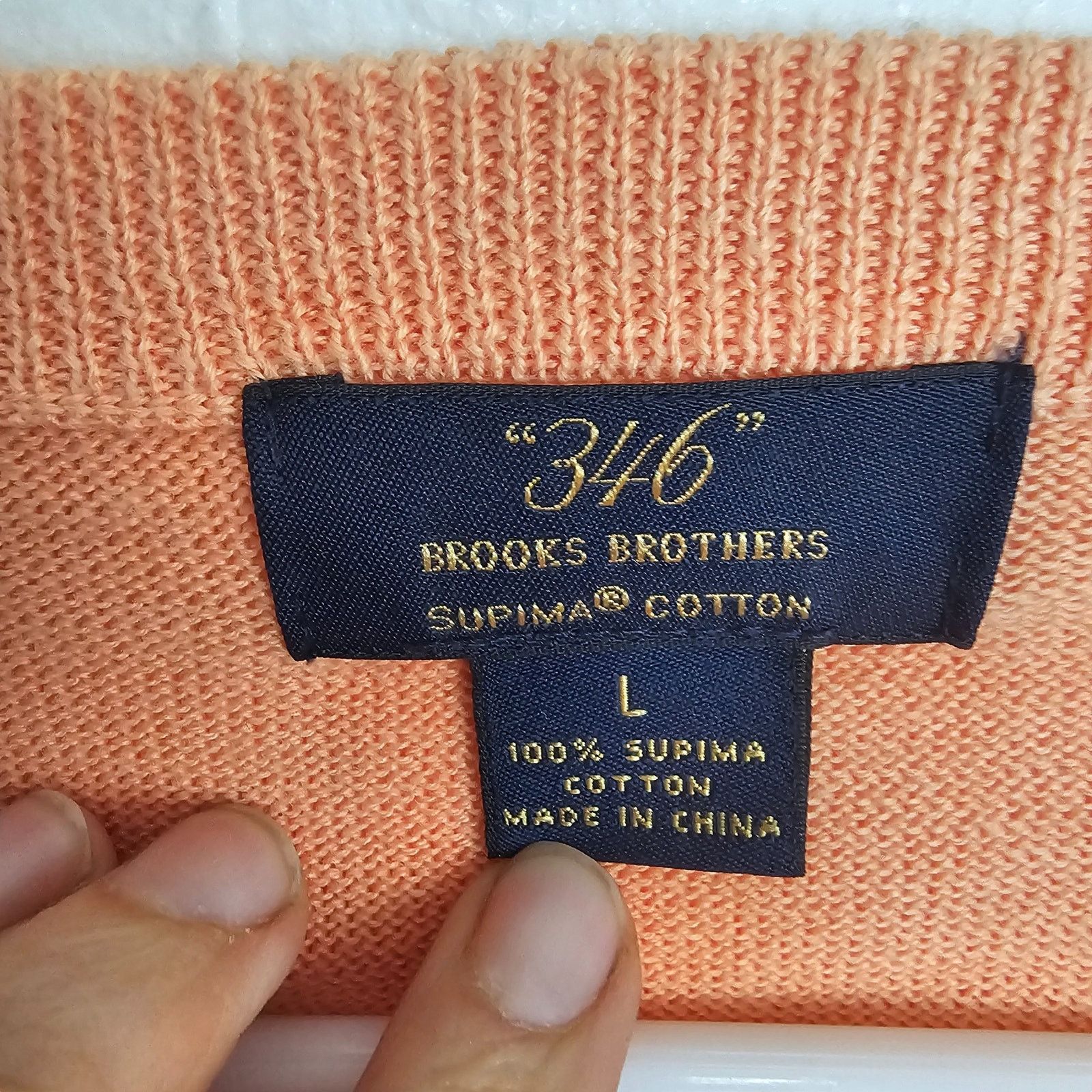 Brooks Brothers 346 Brooks Brothers Mens Knit V-Neck Sweater Size L Preppy Size US L / EU 52-54 / 3 - 6 Thumbnail