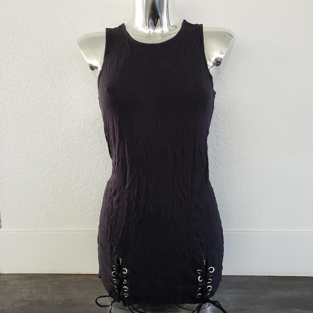 rue21 Black Laced Up Detailed Rue21 Mini Size L / US 10 / IT 46 - 1 Thumbnail