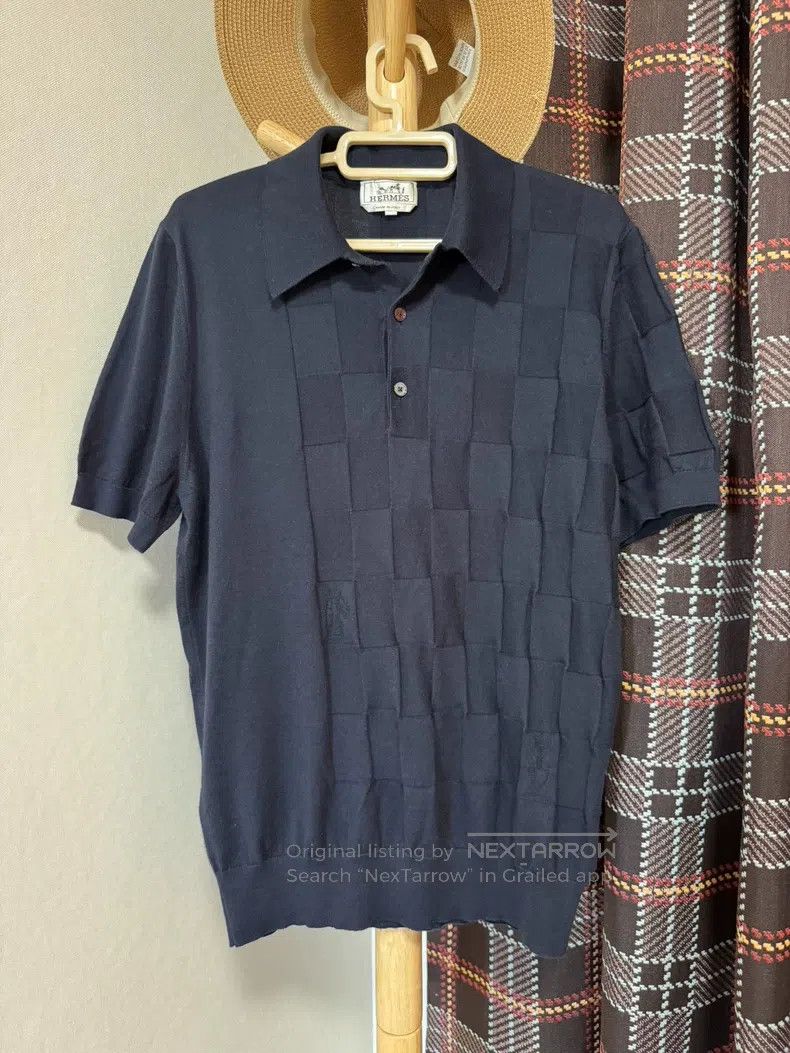 Hermes Hermes Cashmere short-sleeve, 64% cashmere + 36% cotton, u Size US L / EU 52-54 / 3 - 1 Thumbnail