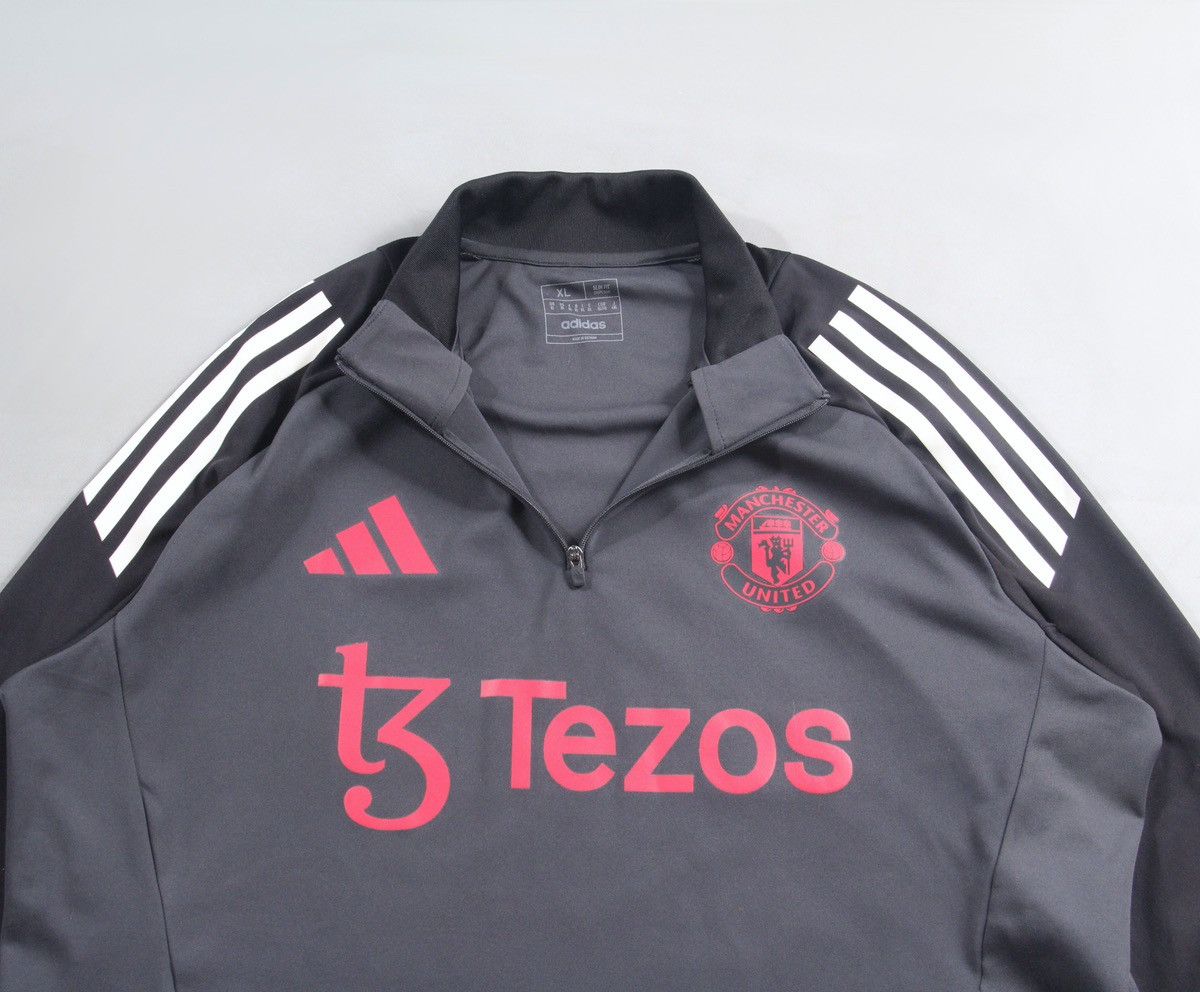 Adidas Adidas Manchester United Soccer Football Track Top Jersey XL Size US XL / EU 56 / 4 - 2 Thumbnail