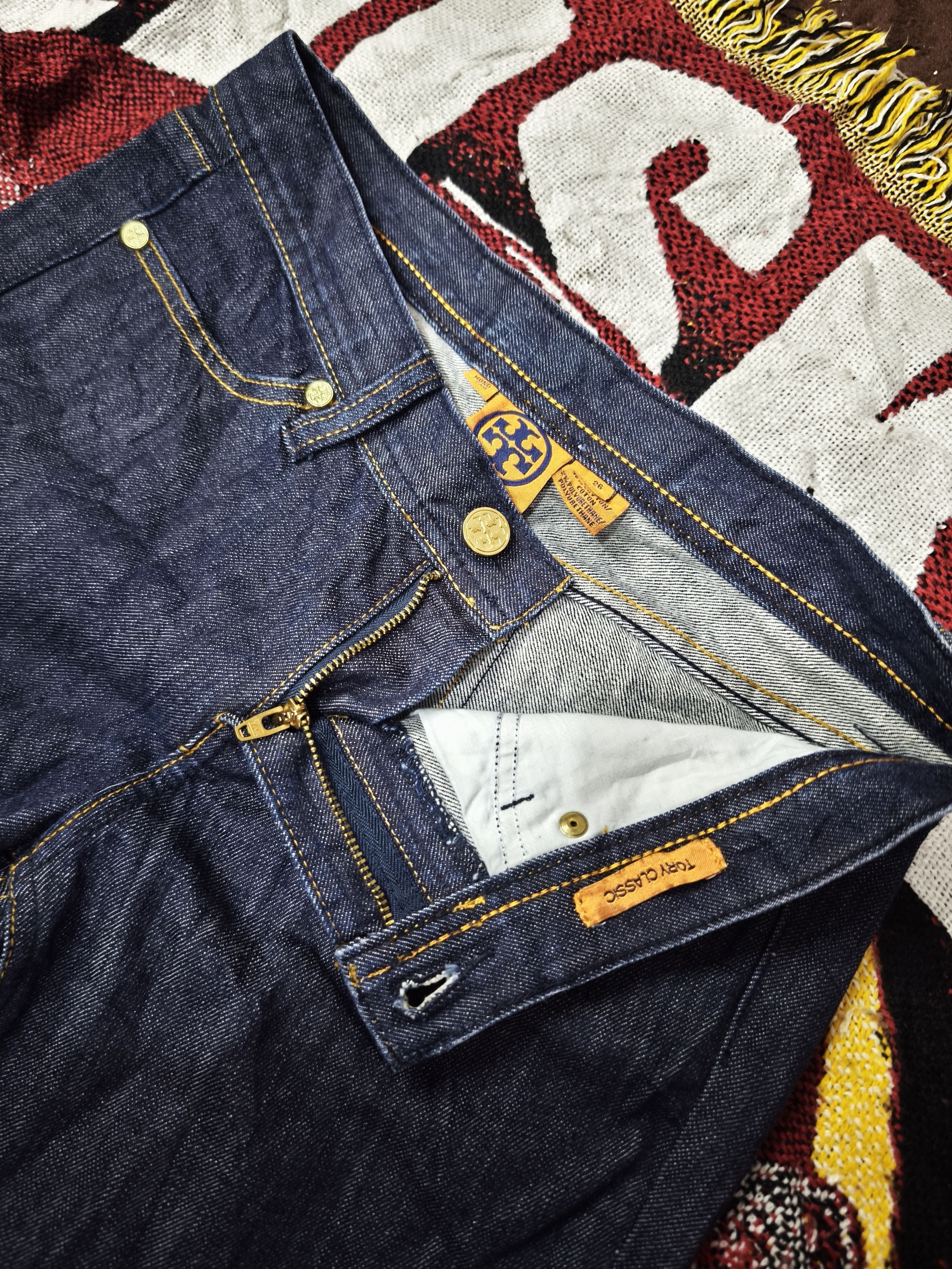 Designer × Tory Burch Tory Burch Classic Denim Boot Cut Jeans Size 30" / US 8 / IT 44 - 7 Thumbnail
