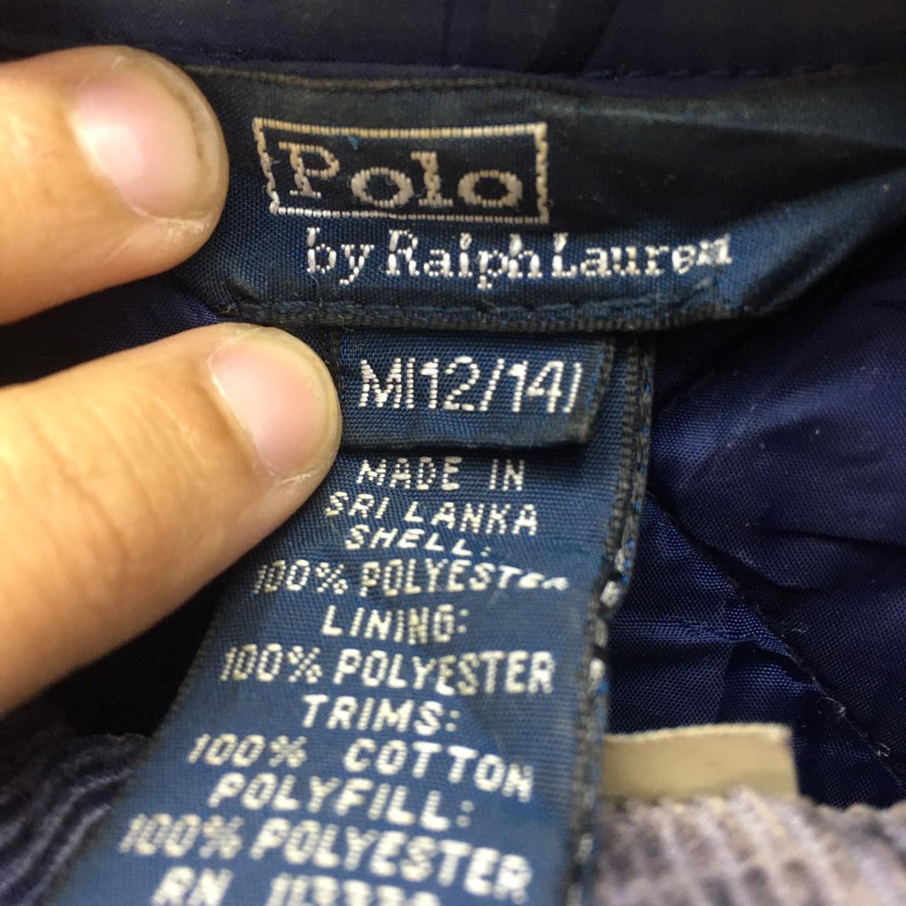 Polo Ralph Lauren Vtg 90’ POLO RALPH LAUREN Minimalist Blue Quilted Jacket Size US M / EU 48-50 / 2 - 3 Thumbnail