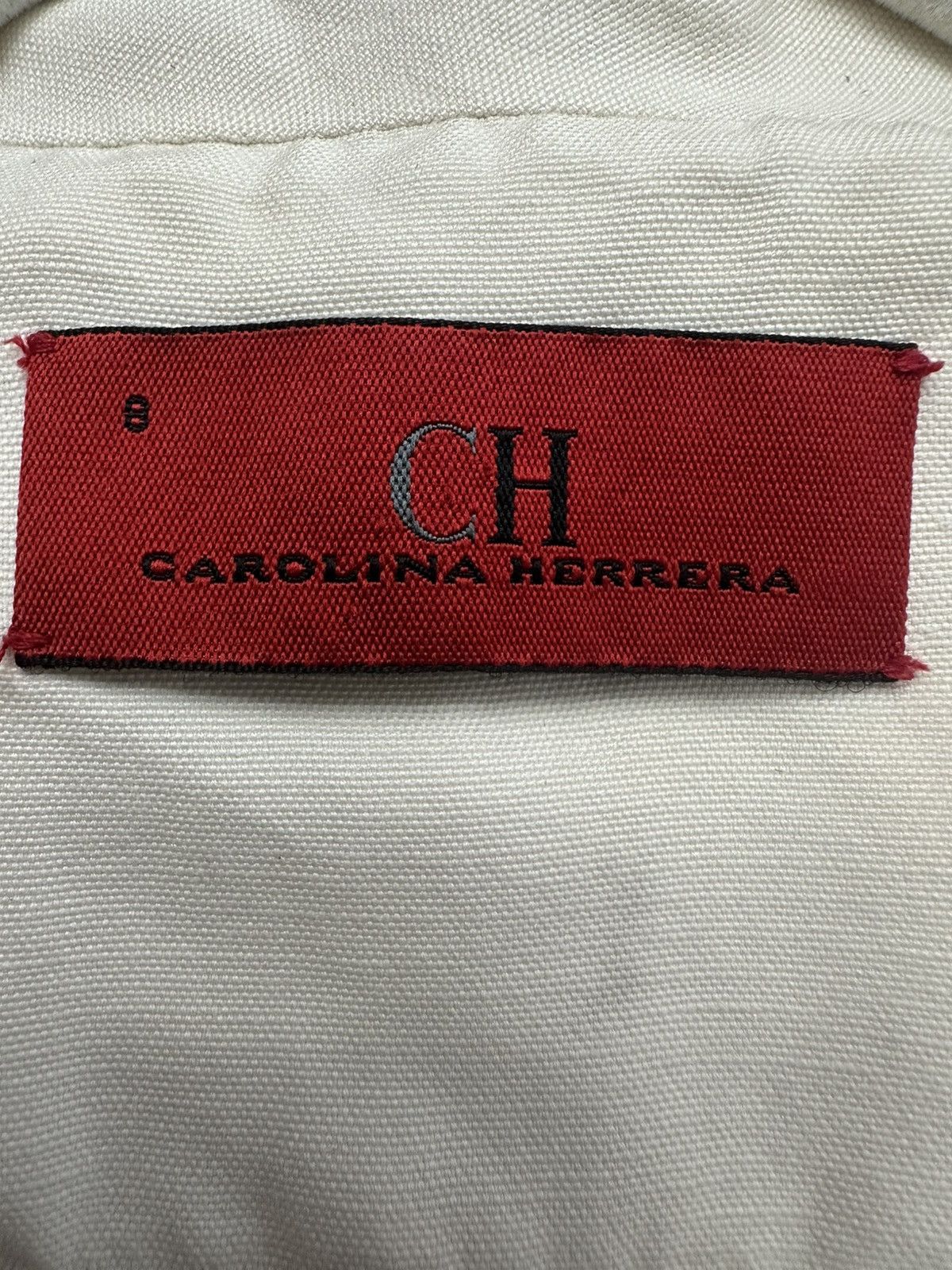 Carolina Herrera Carolina Herrera vintage linen/silk woman’s top size 8 Size M / US 6-8 / IT 42-44 - 4 Thumbnail