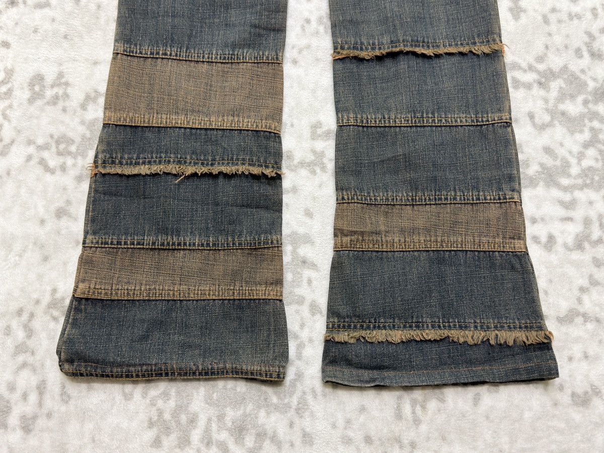 Hysteric Glamour Hagi Patchwork Flared Y2K Grunge Denim Size US 30 / EU 46 - 12 Thumbnail