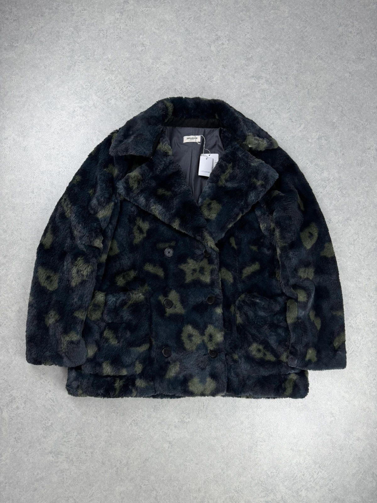 Zadig & Voltaire Zadig & Voltaire Miles Leo Leopard Print Faux Fur Coat Size L / US 10 / IT 46 - 1 Thumbnail