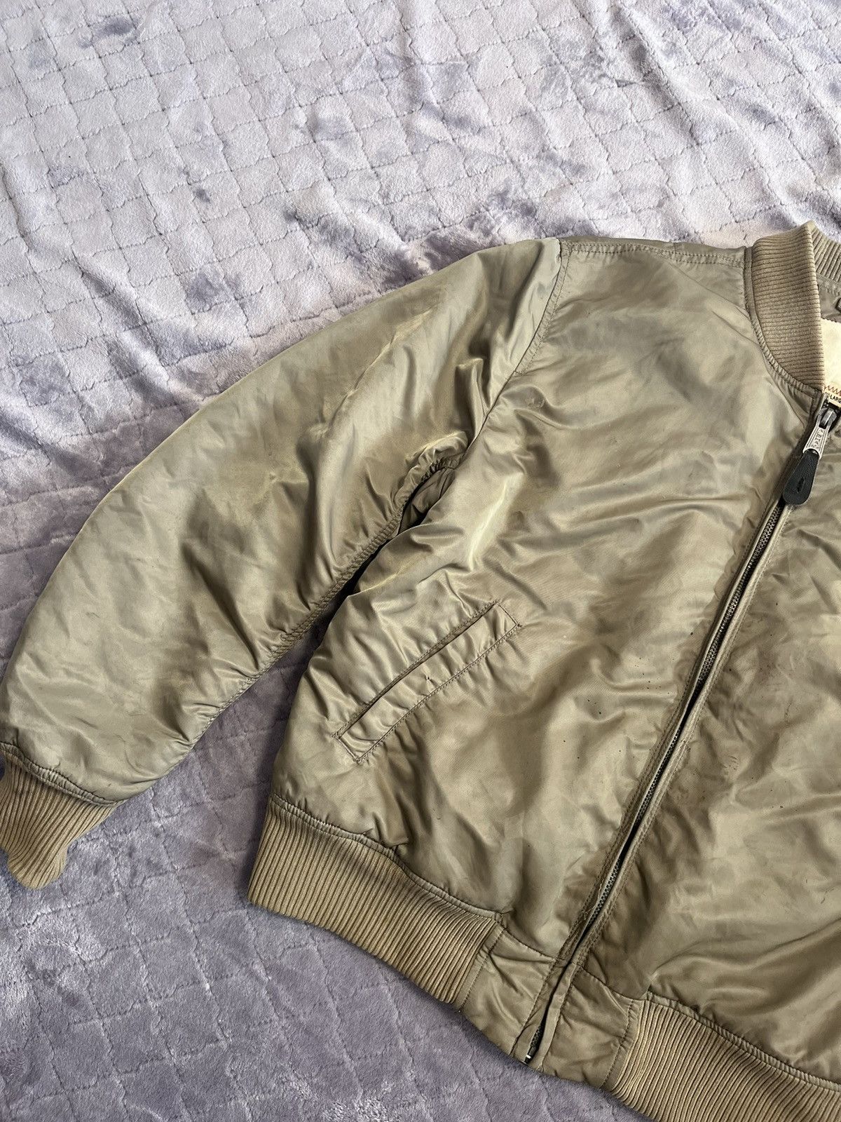Alpha Industries 💥VINTAGE ALPHA INDUSTRIES MA-1 BOMBER Size US XXL / EU 58 / 5 - 4 Thumbnail