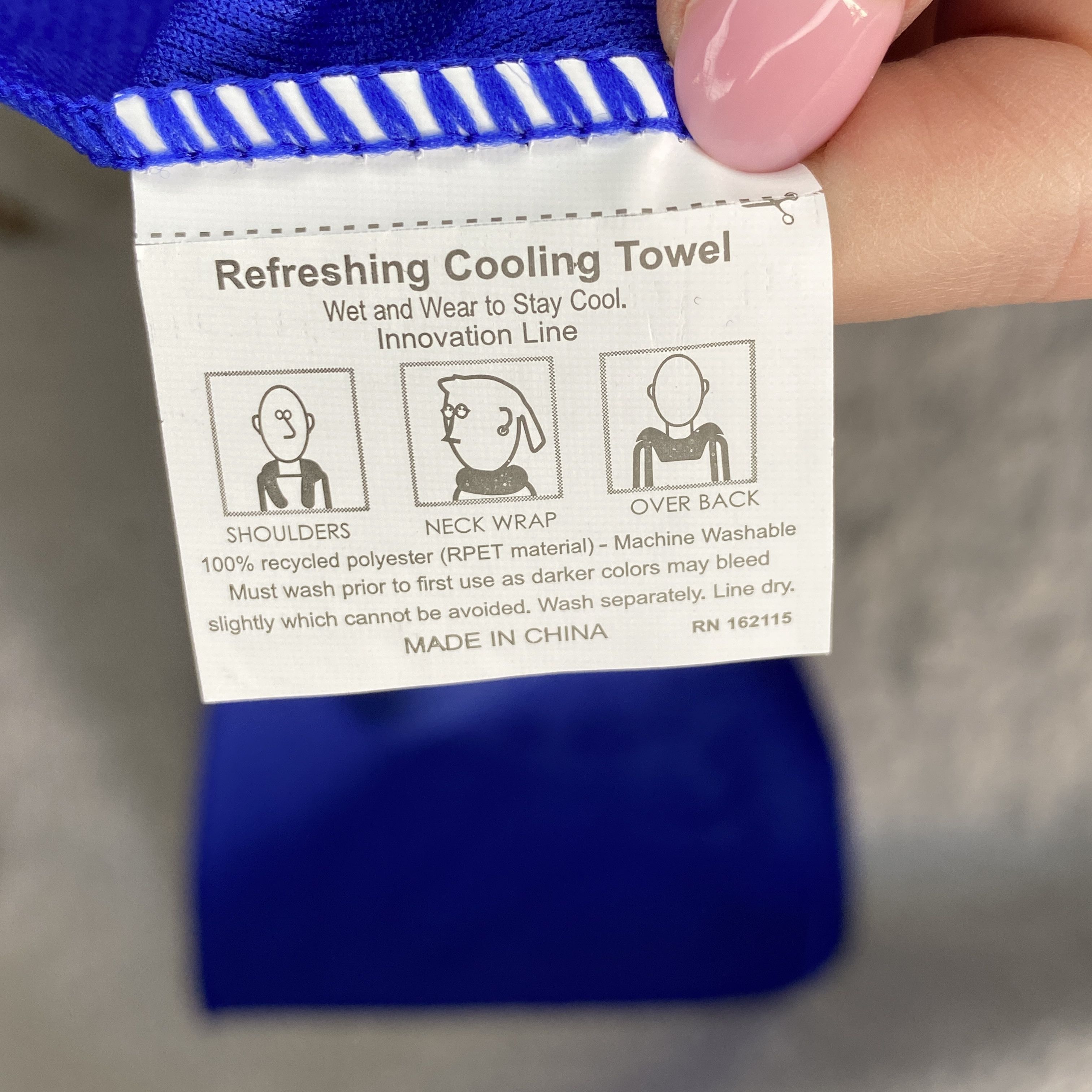Other AAA Southern California Cooling Towel Royal Blue | Brand New Size ONE SIZE - 5 Thumbnail
