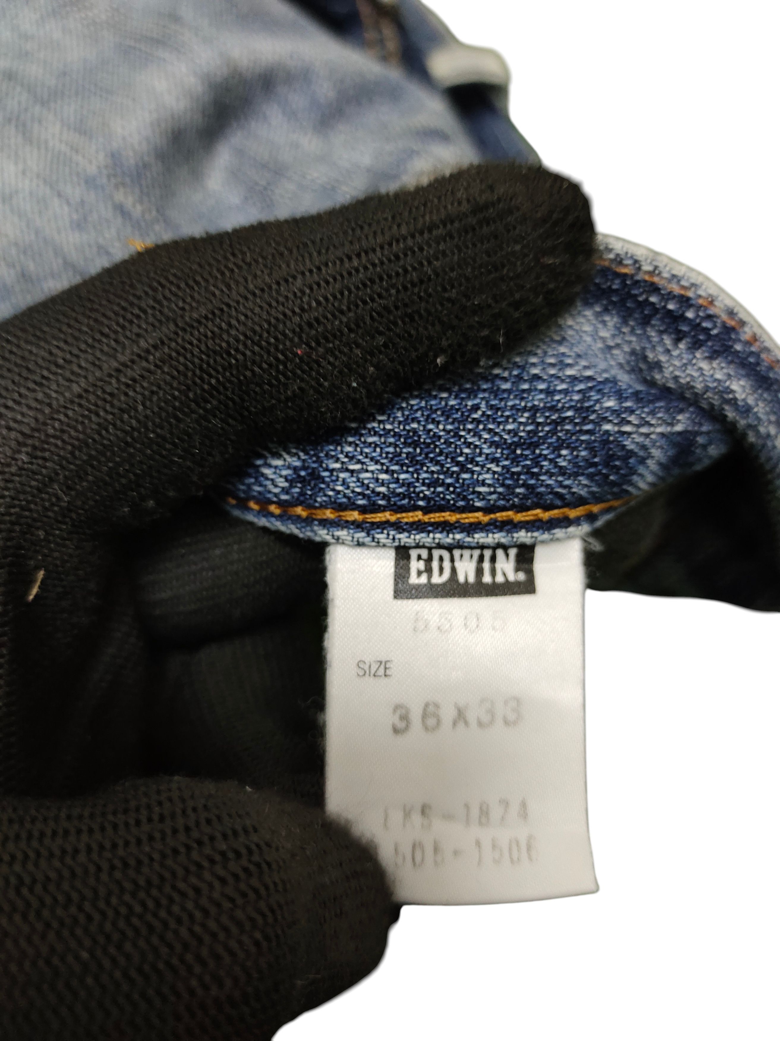 Number (N)ine × Undercover Vintage 90s Edwin 505zx Selvedge Leather Distress Denim Jean Size US 36 / EU 52 - 11 Thumbnail