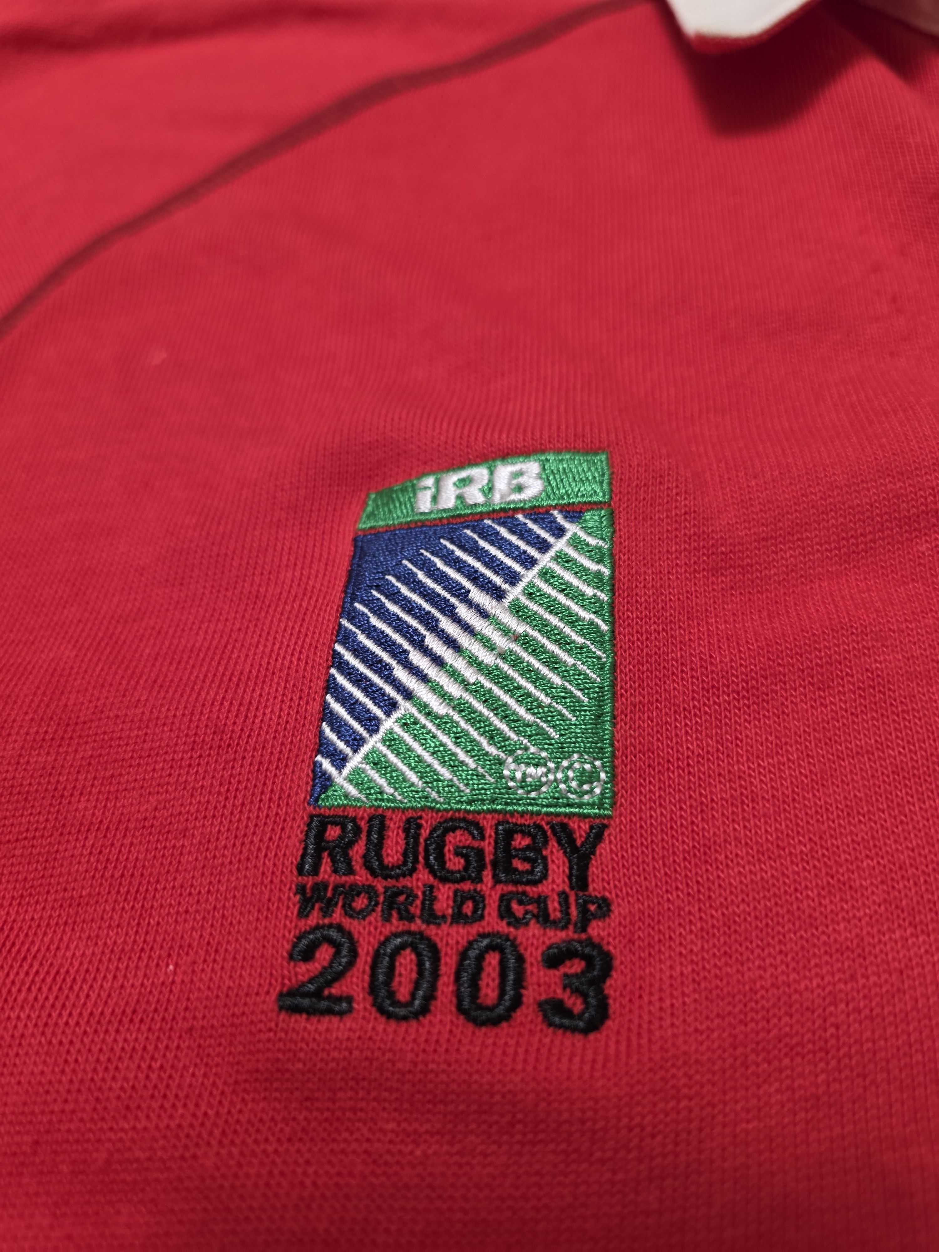 Reebok WALES RUGBY JERSEY VINTAGE 2003 WRU RUGBY SHIRT WORLD CUP Size US XL / EU 56 / 4 - 4 Thumbnail