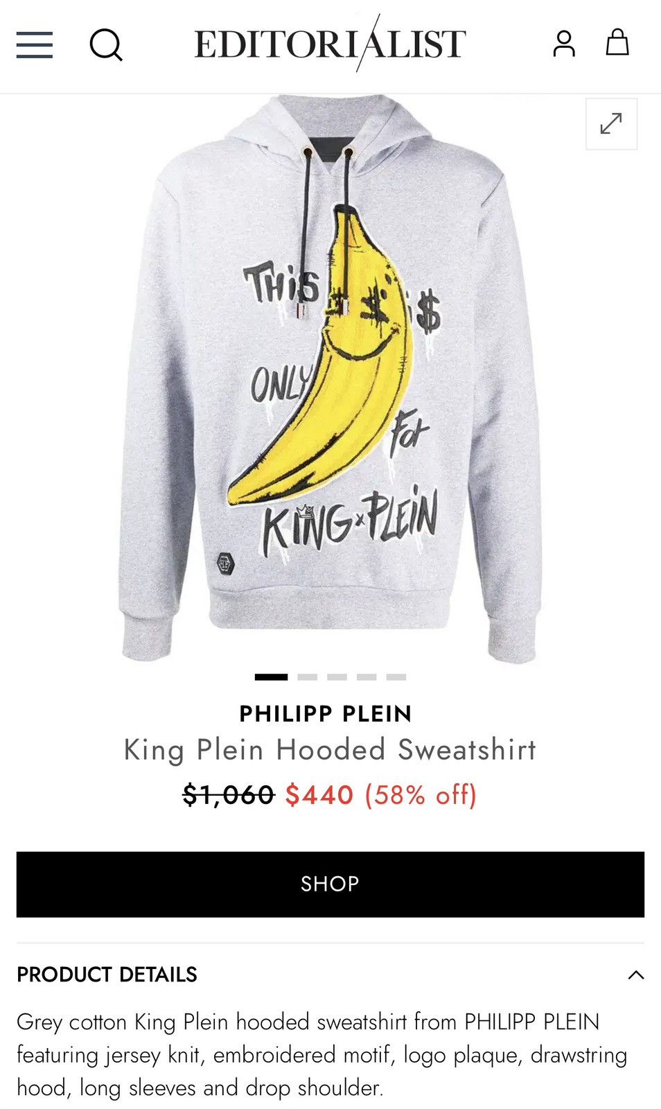 Philipp Plein Philipp Plein Men’s Hoodie Size US S / EU 44-46 / 1 - 17 Thumbnail