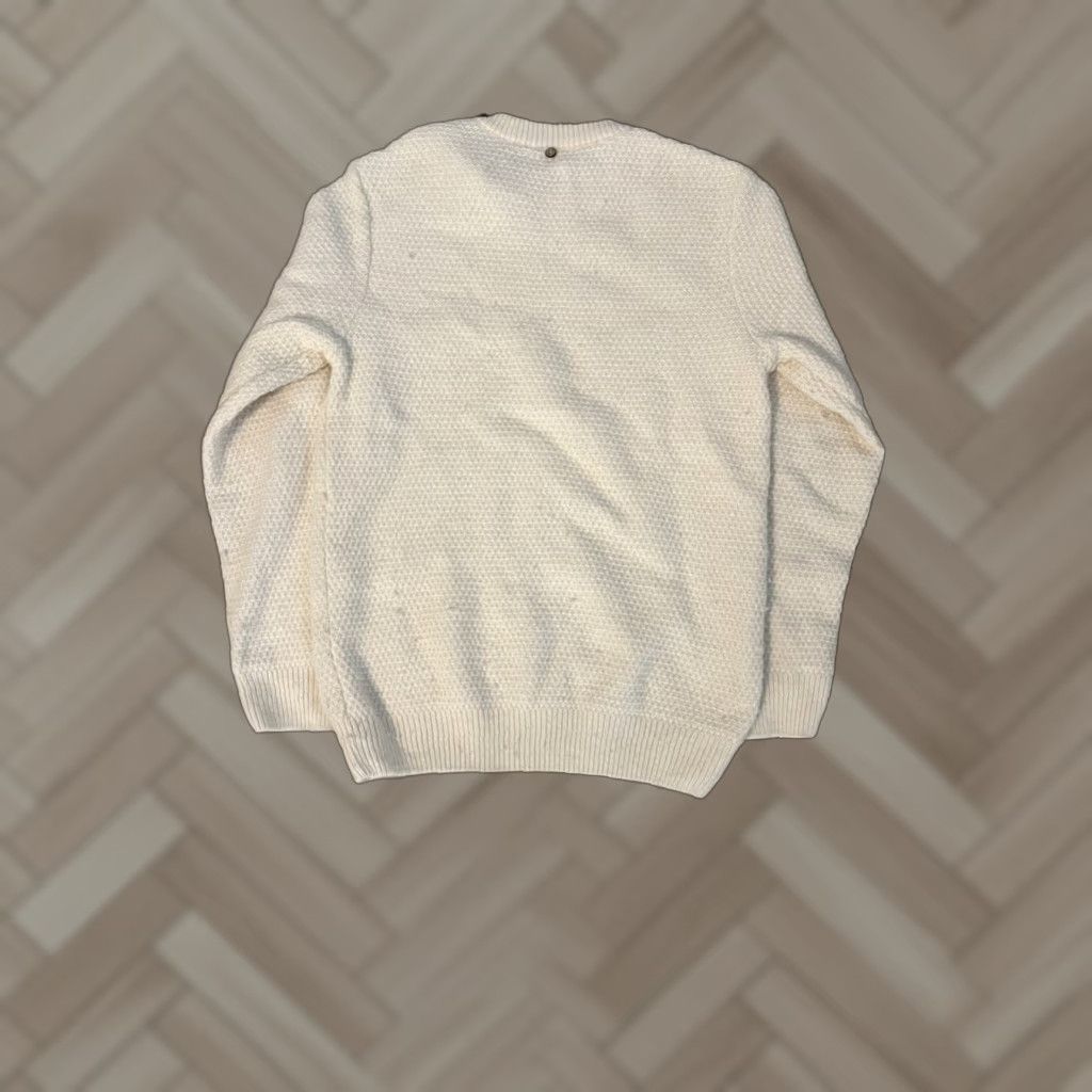 Vintage **Womens Ivory Wool Knit Pullover Size Large** User: **Faguo Womens Ivory Wool Knit Pullover Size Large** Size L / US 10 / IT 46 - 1 Thumbnail