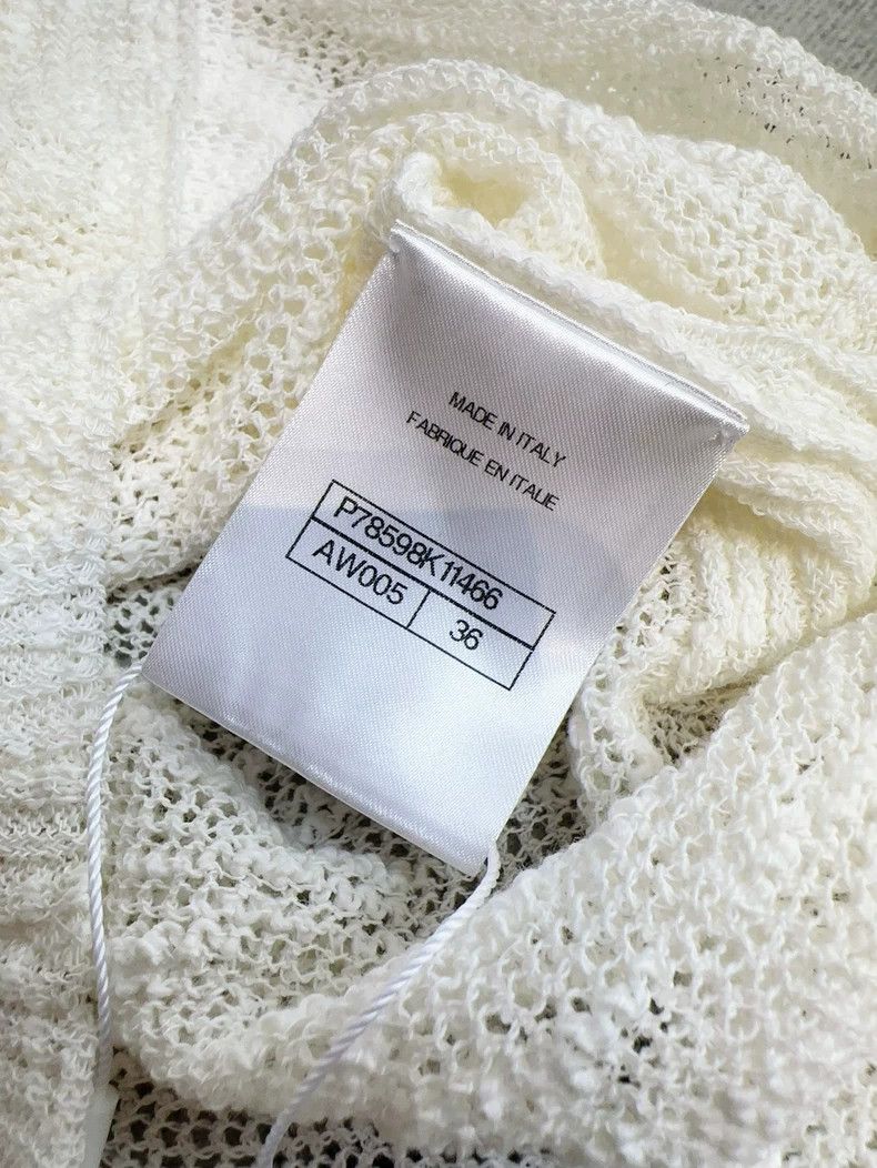 Chanel Chanel 25M cocobeach beach series white knitted vest Size XS / US 0-2 / IT 36-38 - 7 Thumbnail