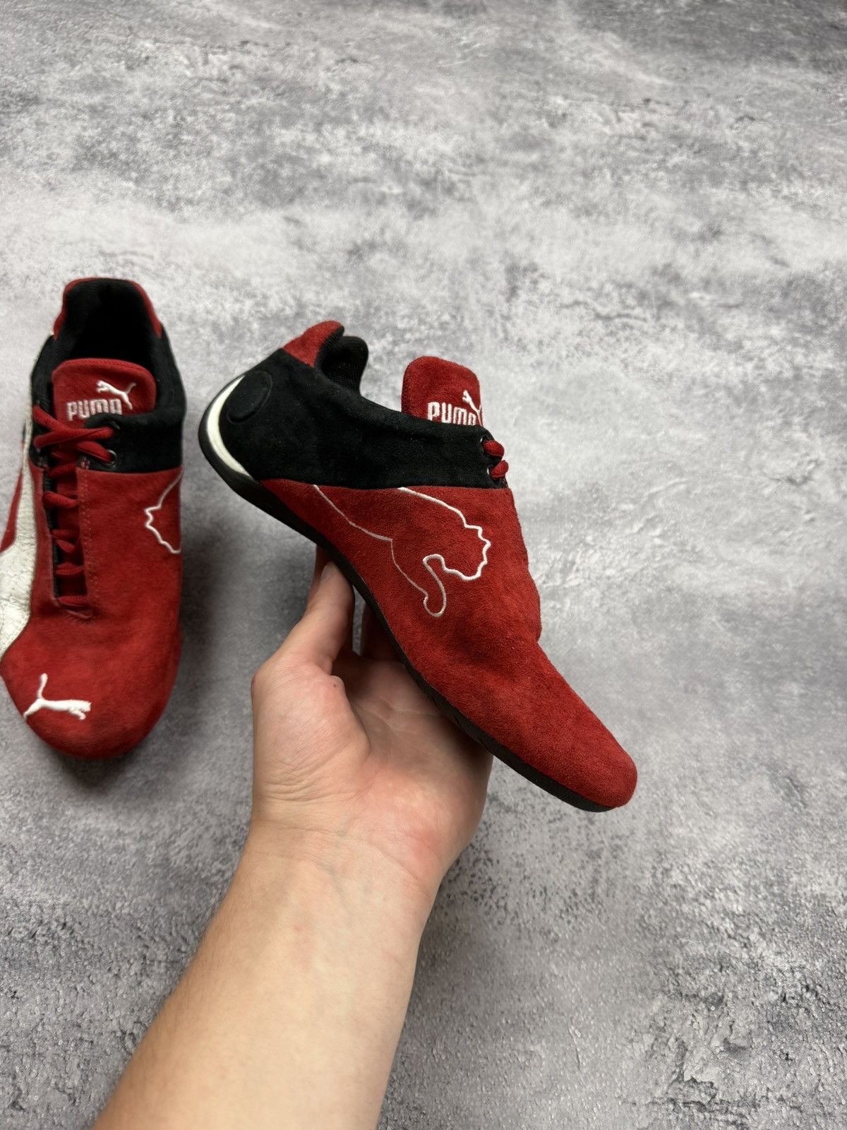 Puma Vintage Puma Speedcat OG Red Suede Low Top Sneakers Hype Y2K Size US 6 / EU 39 - 9 Thumbnail