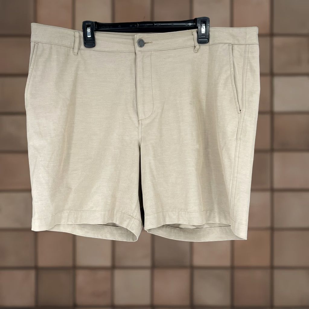 Faherty Faherty All Day Shorts Mens Size 38 Tan Performance Stretch Chino Shorts Size US 38 / EU 54 - 1 Thumbnail