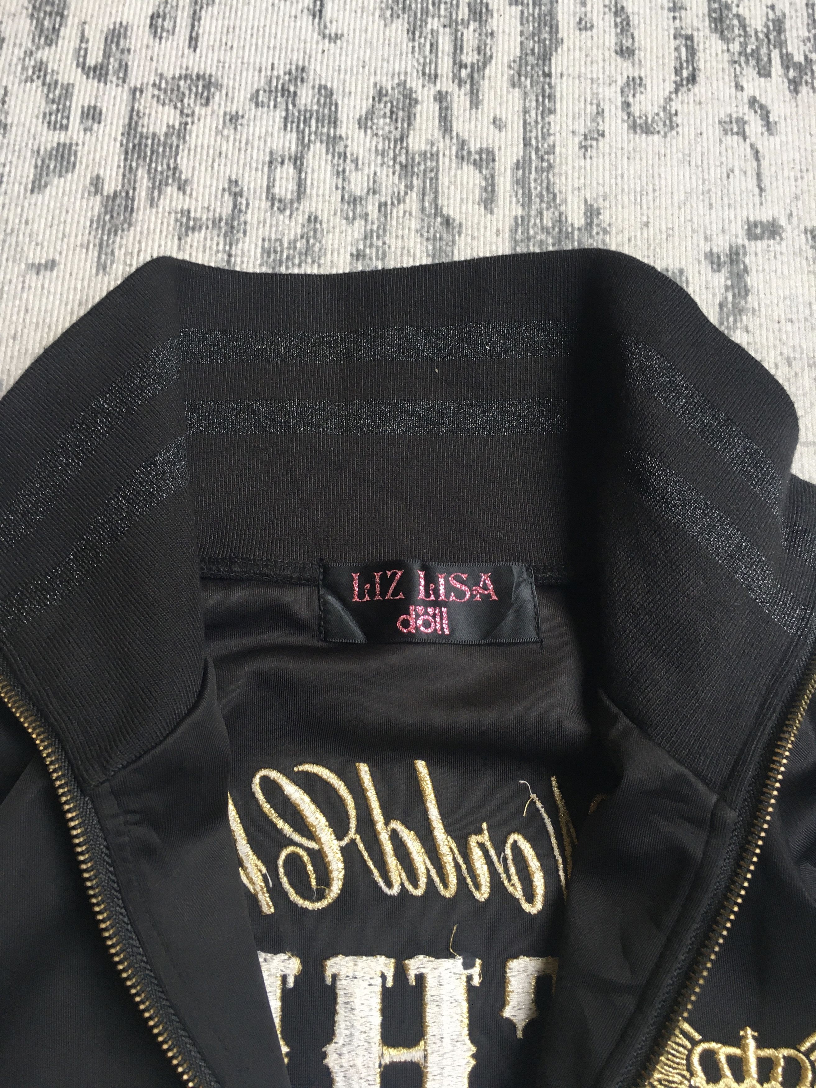 Japanese Brand The Dolls Gold Embroidery Glitter LizLisa Doll Double Zipper Size US S / EU 44-46 / 1 - 12 Thumbnail
