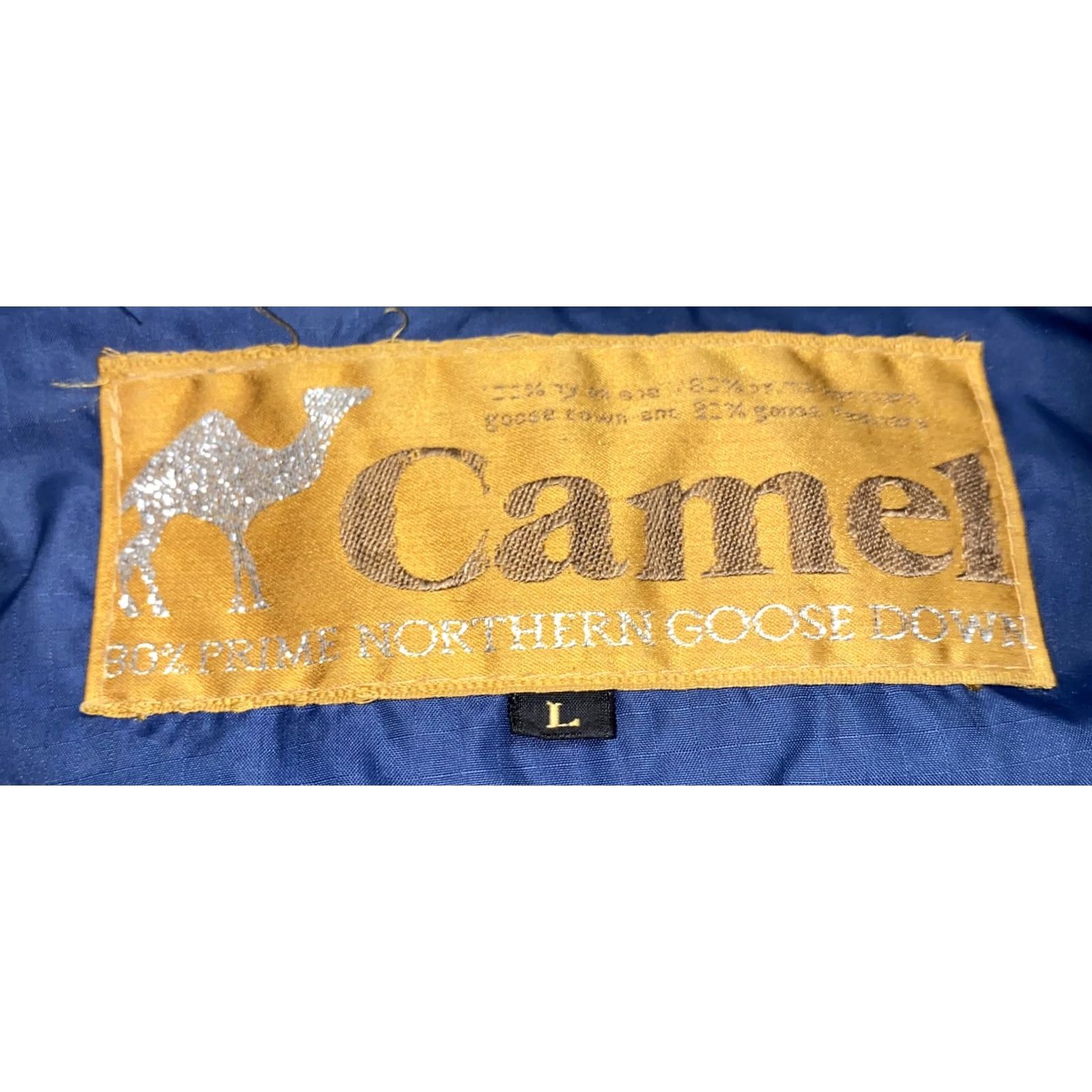 Camel VINTAGE Camel Jacket Mens Full Zip Nylon Goose Down Blue Size L Size US L / EU 52-54 / 3 - 6 Thumbnail