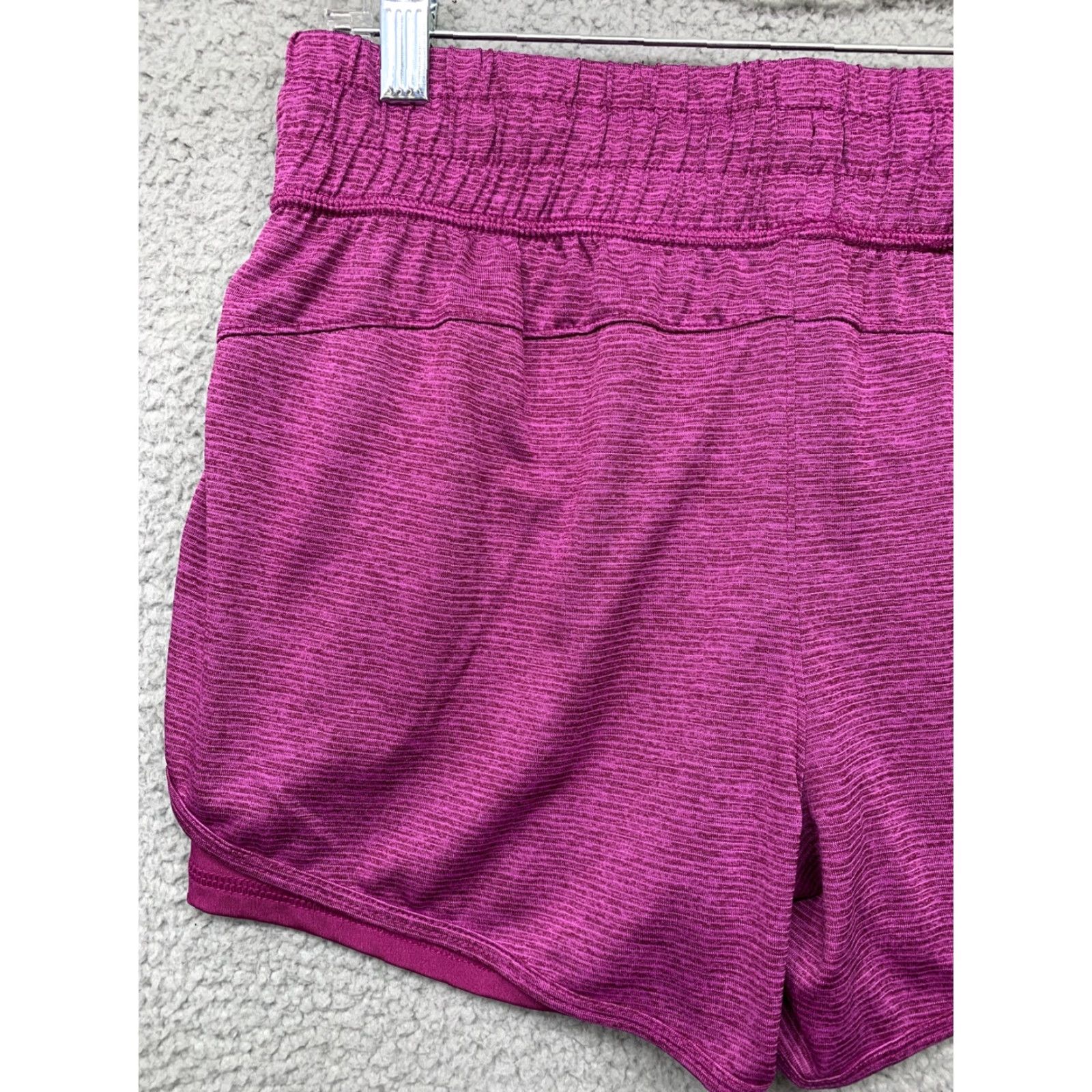 Avia Avia Women’s Athletic Running Shorts Size S Purple 2 Pockets Double Layer LOGO Size 28" / US 6 / IT 42 - 5 Thumbnail