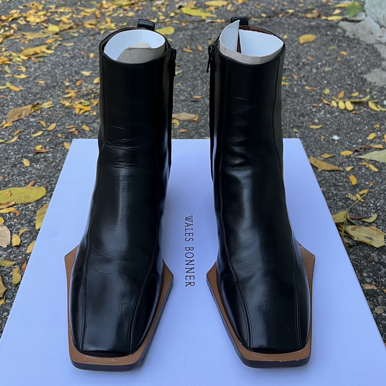 Wales Bonner Wales Bonner Kora Black Leather Boots 42 Men Size US 9 / EU 42 - 3 Thumbnail
