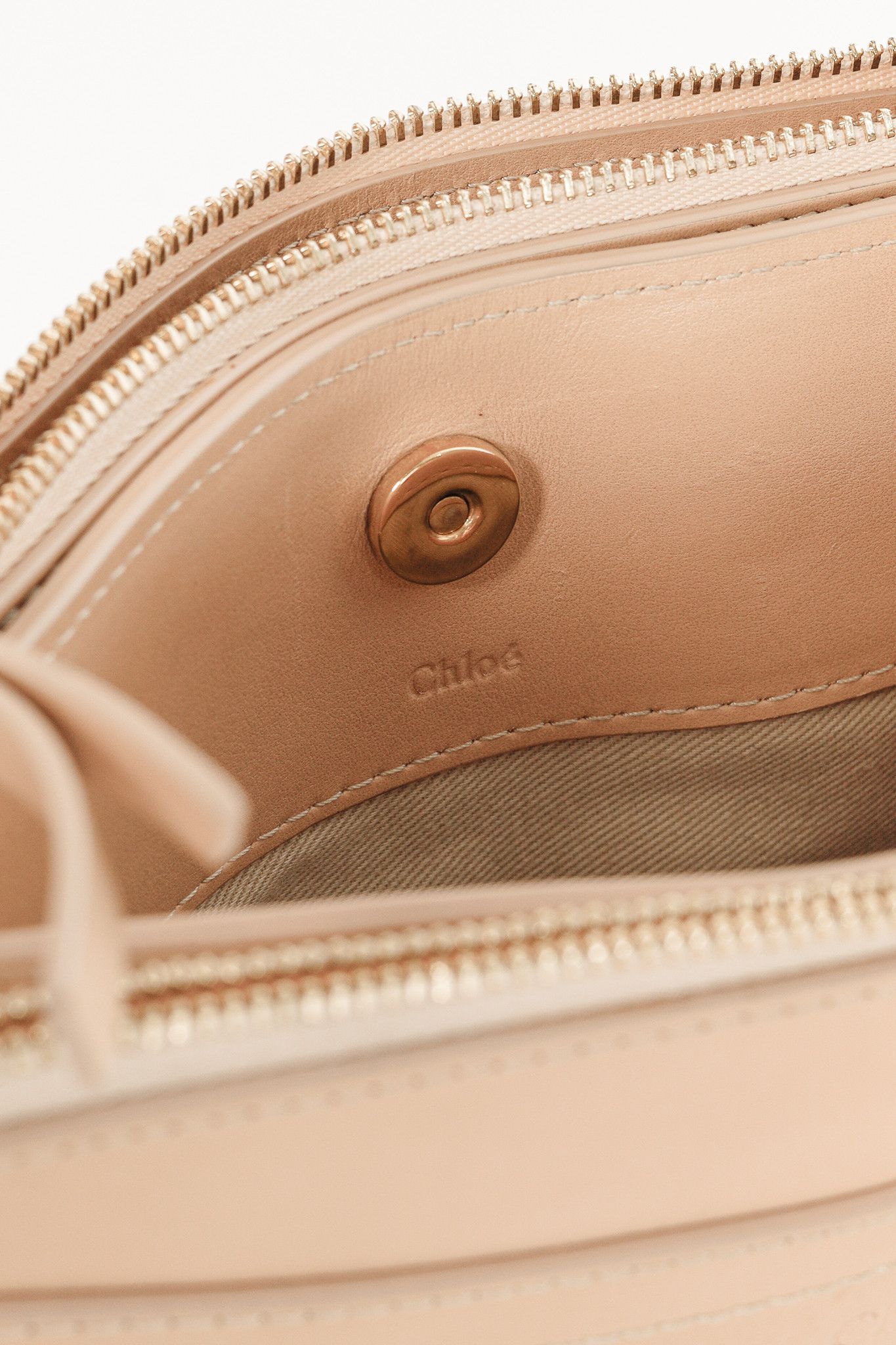 Chloe Chloe Mini Roy Blushy Pink Leather & Suede Crossbody Size ONE SIZE - 12 Thumbnail