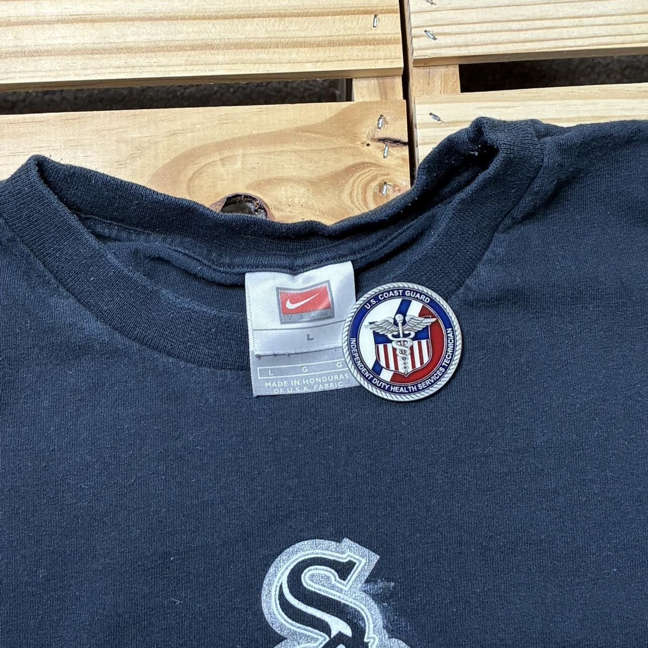 Nike Vintage Nike x MLB Chicago White Sox Black Tee Size Large Size US L / EU 52-54 / 3 - 4 Thumbnail