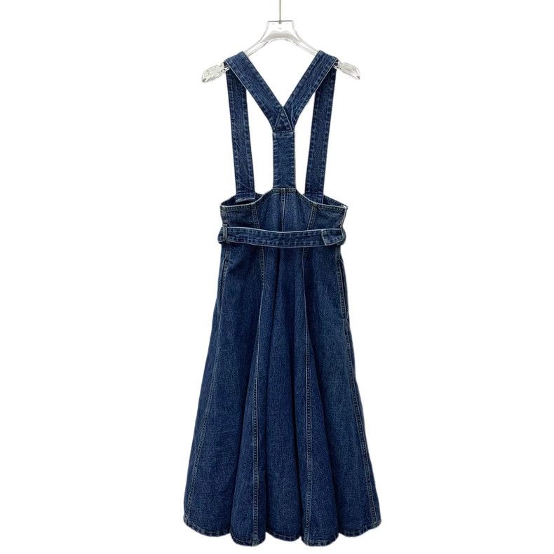 Dior Dior Dark blue single-breasted cotton strap denim dress Size XS / US 0-2 / IT 36-38 - 2 Thumbnail