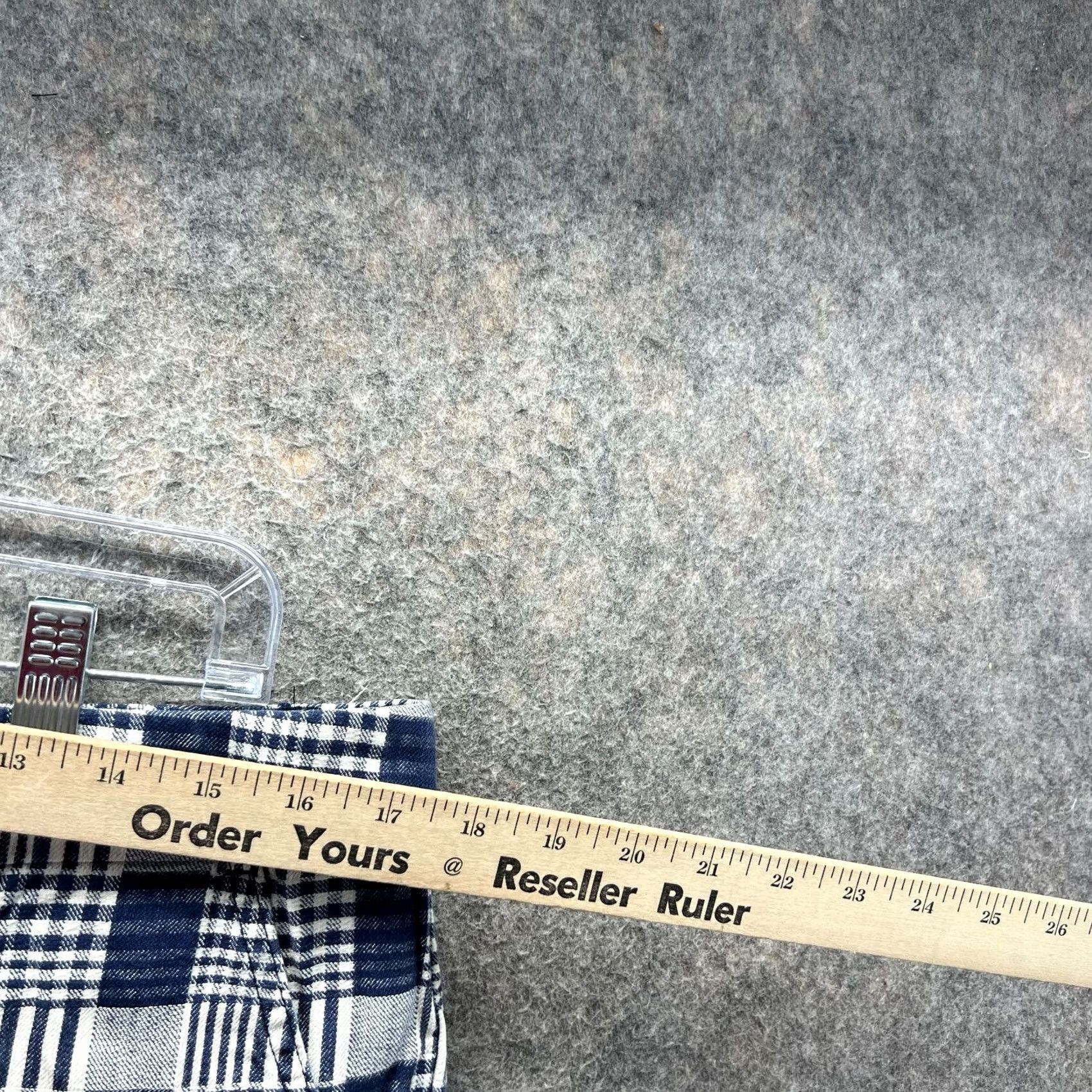 Tommy Hilfiger Tommy Hilfiger Shorts Womens 10 Blue White Chino Flat Front Cotton Glen Check Size 32" / US 10 / IT 46 - 3 Thumbnail